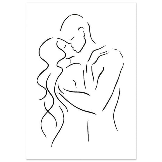 Gelato Print Material 70x100 cm / 28x40″ Poster Couple Sensuel