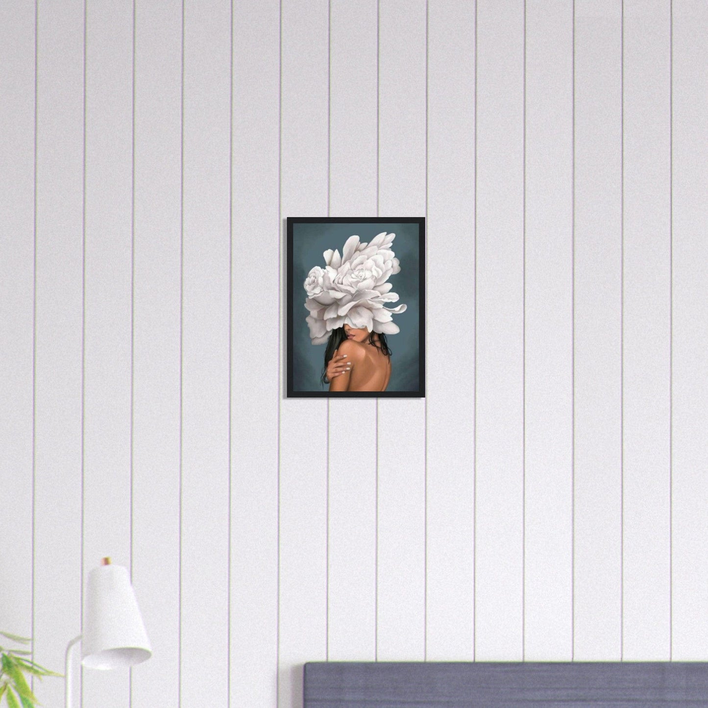 Canvanation Print Material Tableau Femme Fleurs Cheveux