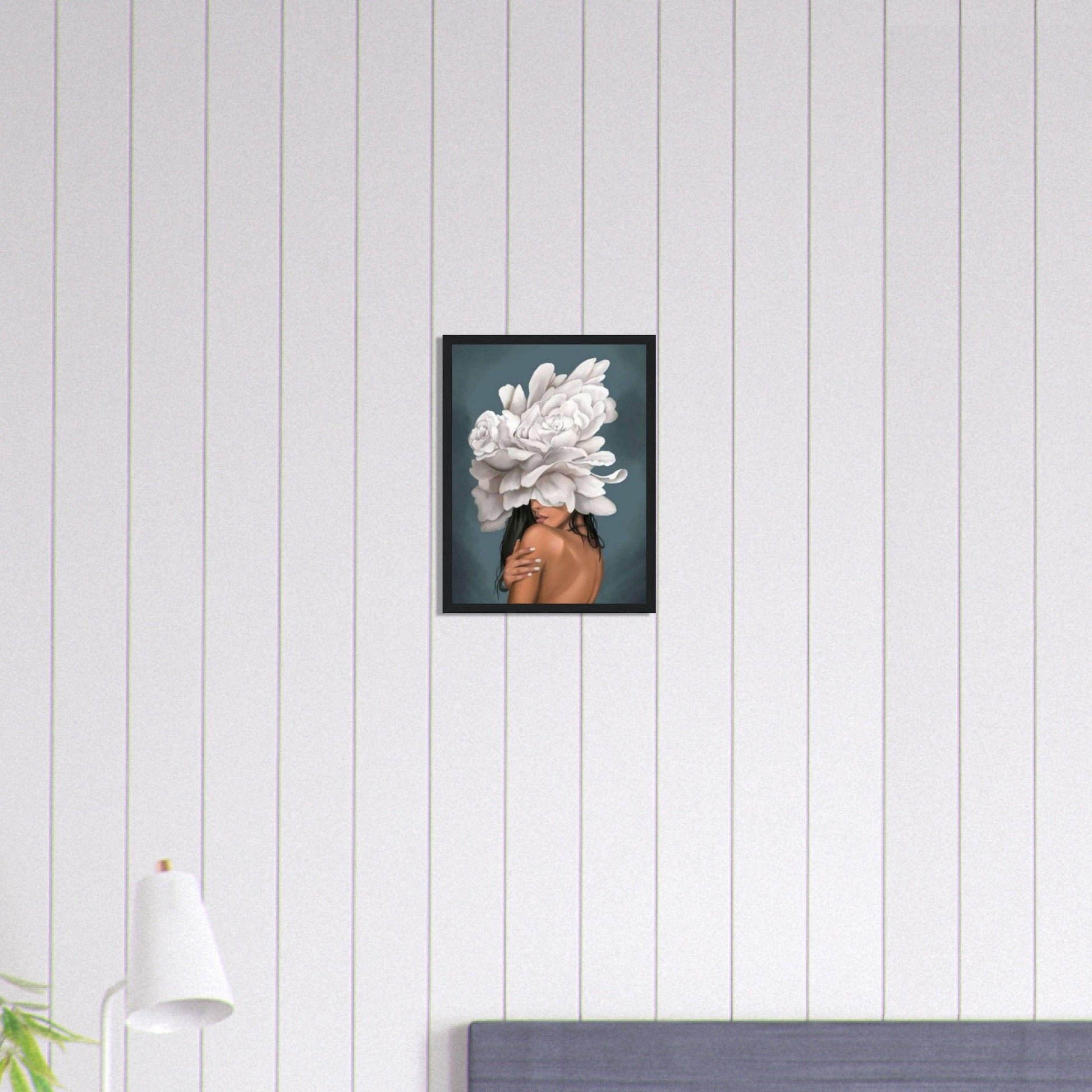 Canvanation Print Material Tableau Femme Fleurs Cheveux