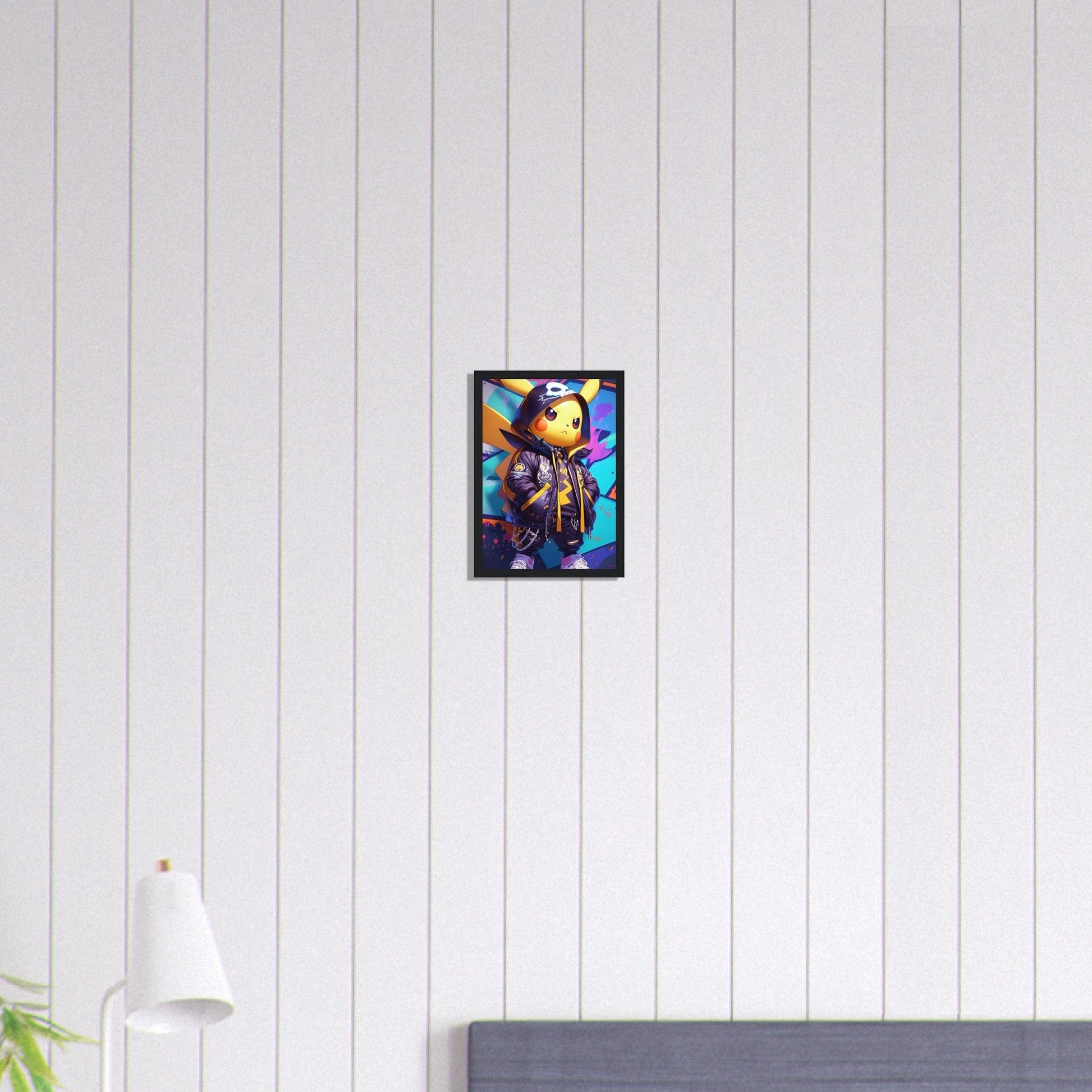 Canvanation Print Material A4 21x29.7 cm / 8x12″ Tableau Pokémon Street Art Pikachu