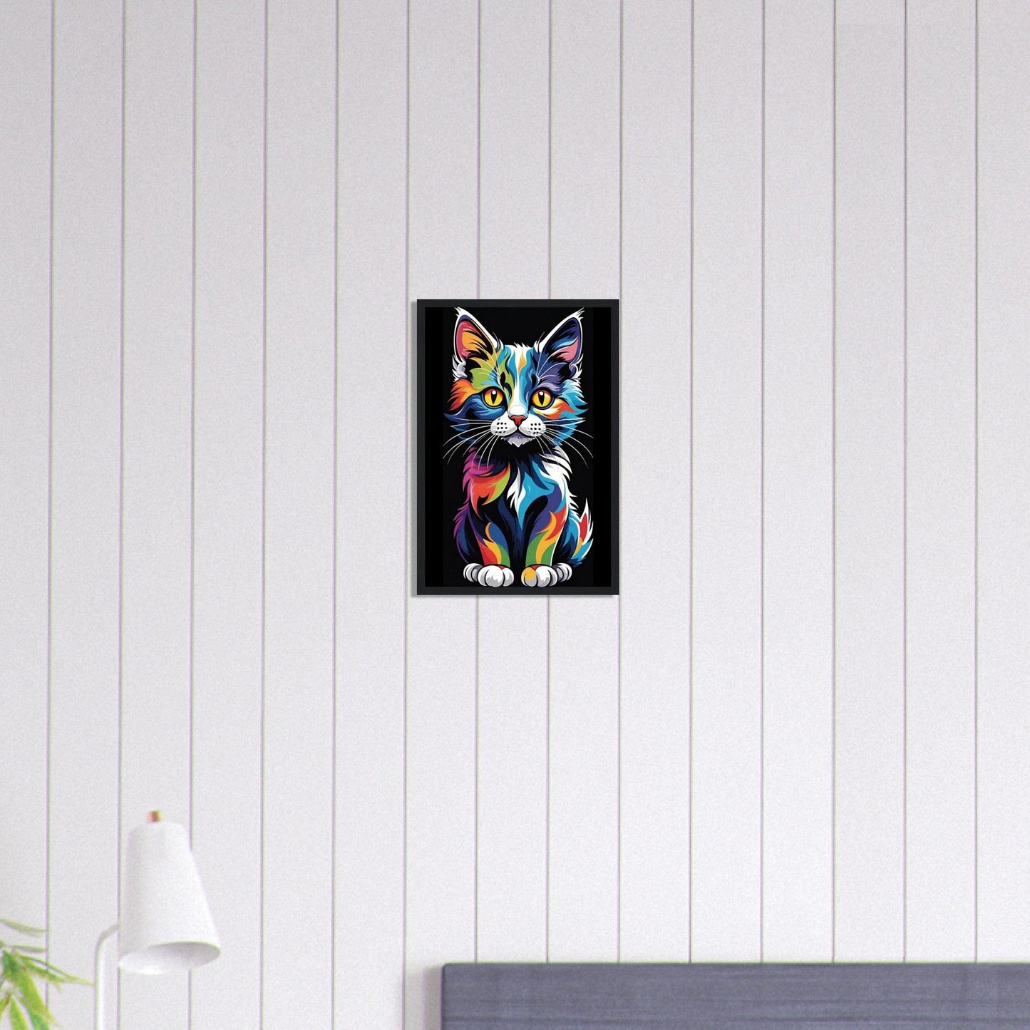 Canvanation Print Material 30x45 cm / 12x18″ Tableau Chat Pop Art "Miaou"