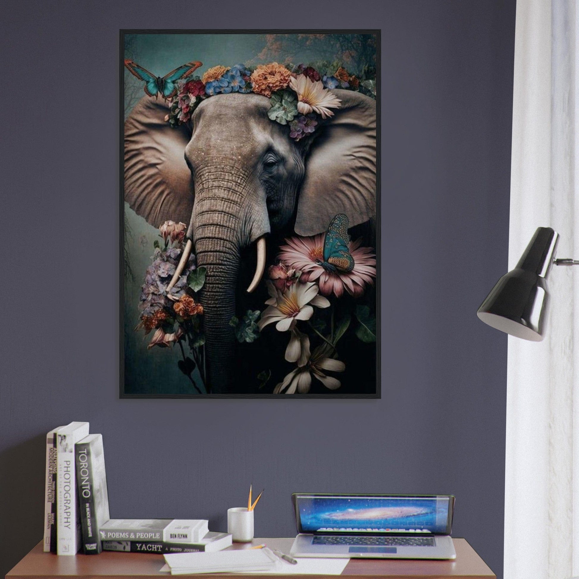 Canvanation Print Material Tableau Elephant Silhouette Imposante