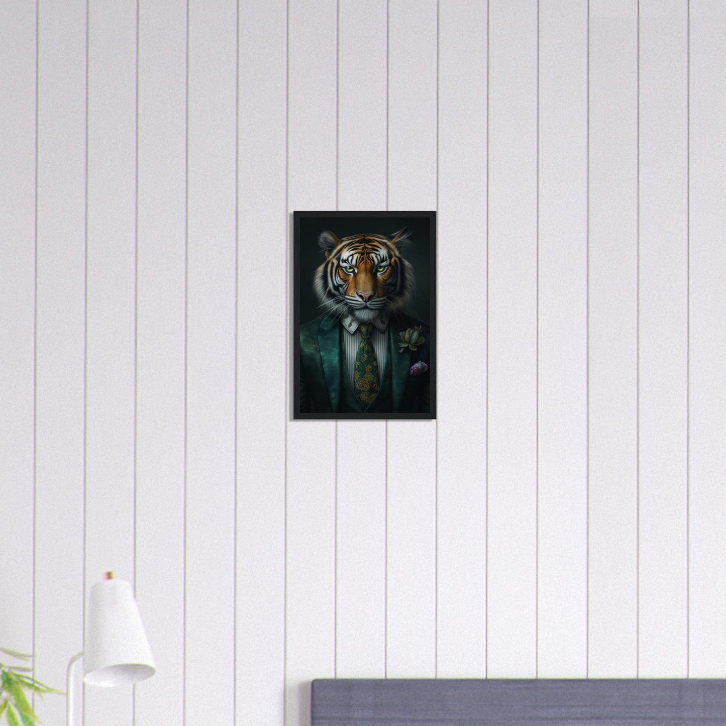 Canvanation Print Material 30x45 cm / 12x18″ Tableau Tigre en Costard