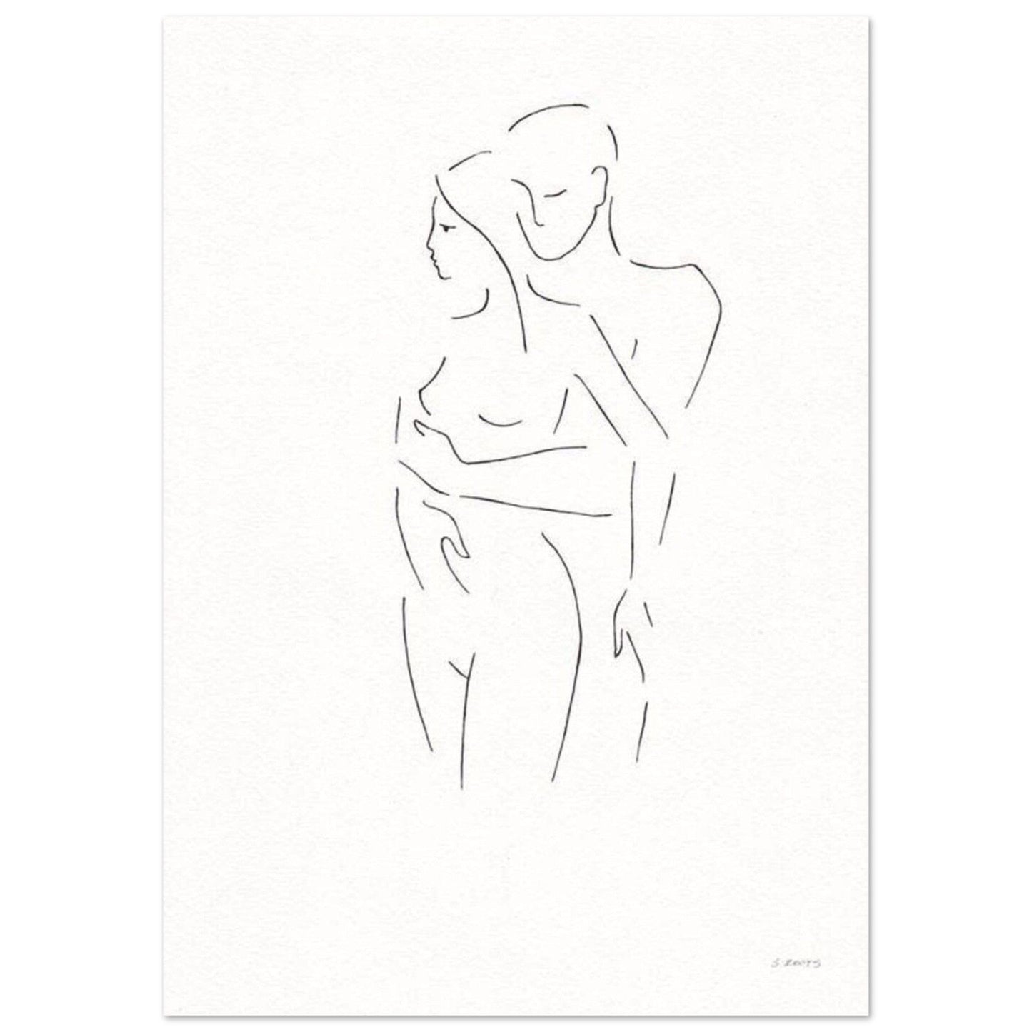 Gelato Print Material A1 (59.4 x 84.1  cm) Peinture Couple Abstrait