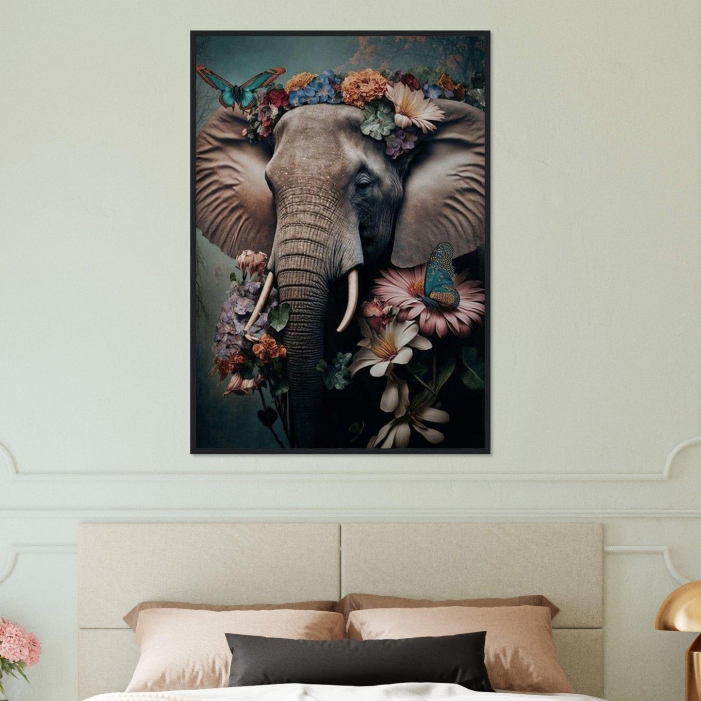 Canvanation Print Material Tableau Elephant Silhouette Imposante