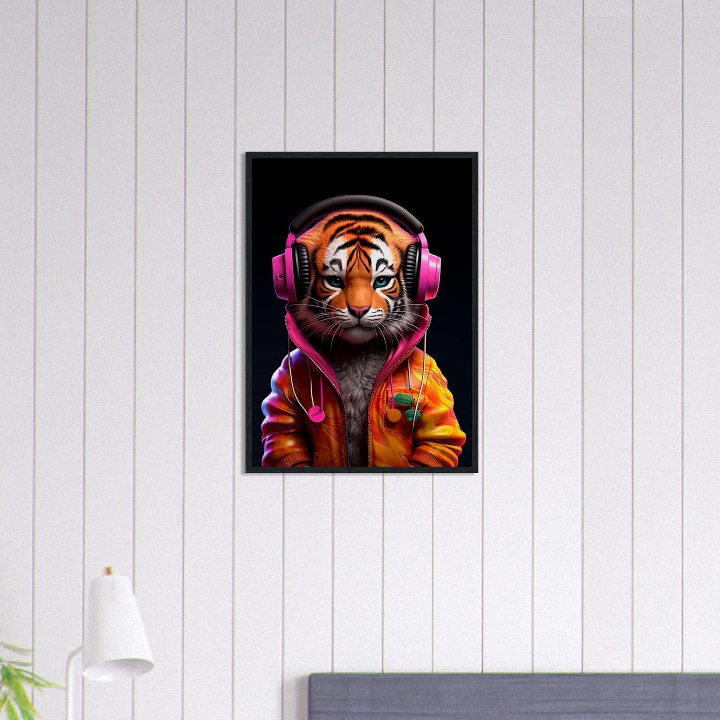 Canvanation Print Material 50x70 cm / 20x28″ Tableau Jeune Tigre Personnifié