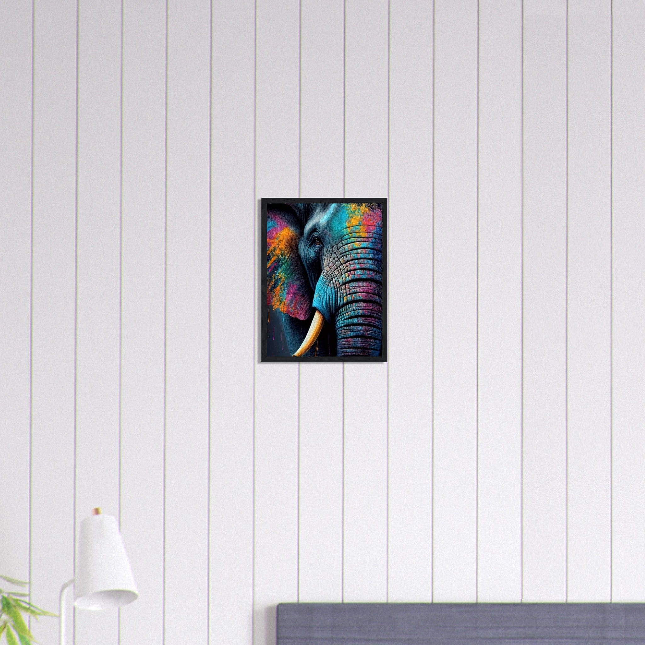 Canvanation Print Material 30x40 cm / 12x16″ Tableau Elephant Trompe Céleste