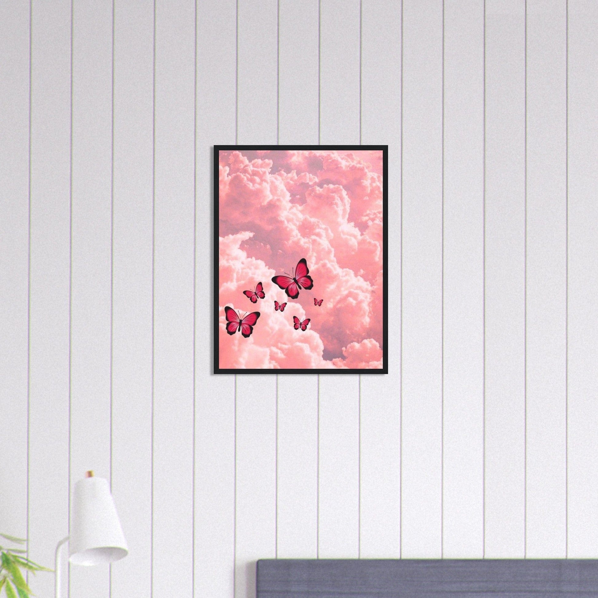 Gelato Print Material Tableau Avec Papillons