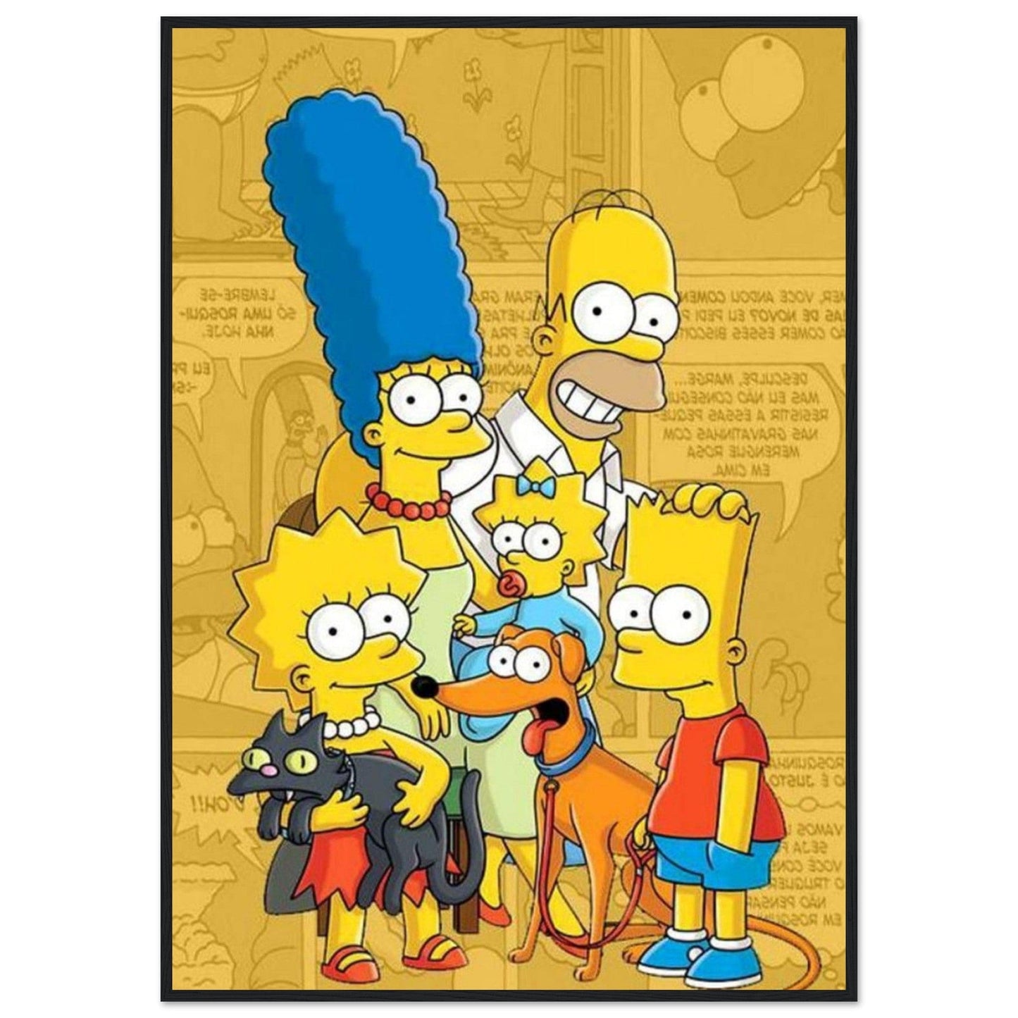 Canvanation Print Material 70x100 cm / 28x40″ Tableau La Famille Simpson