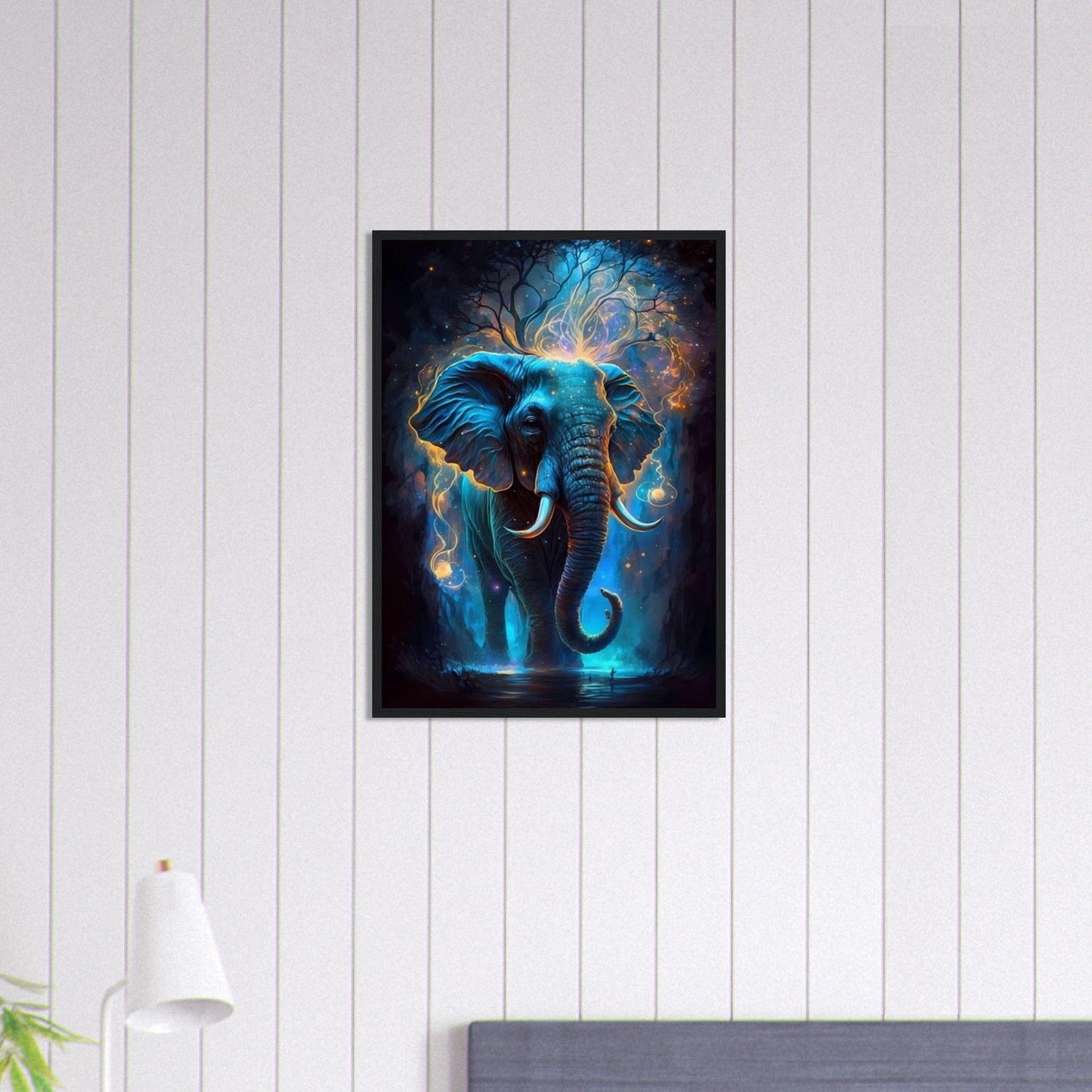 Canvanation Print Material 50x70 cm / 20x28″ Tableau Elephant Lueur Crépusculaire