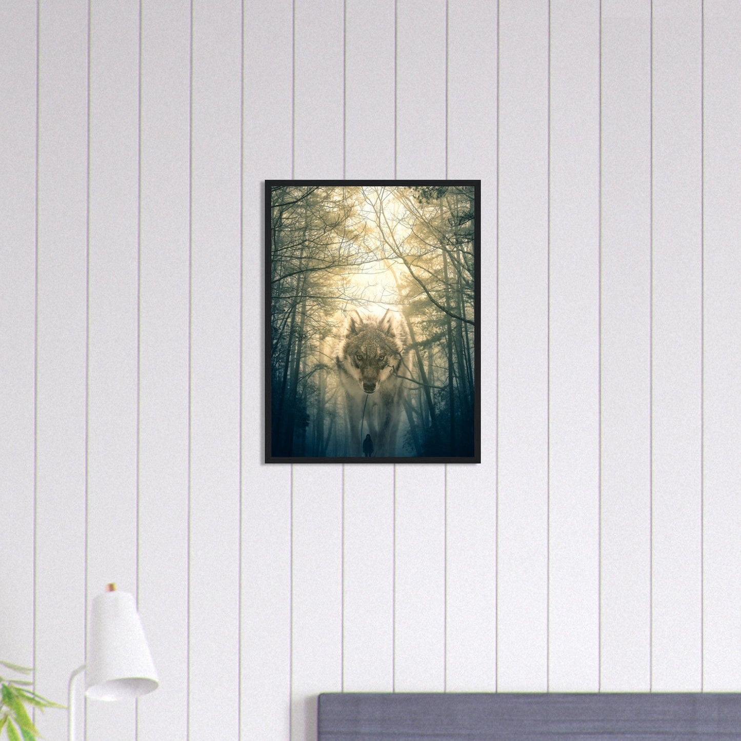 Gelato Print Material Tableau Loup Forêt