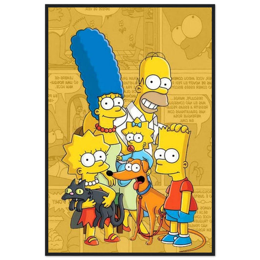 Canvanation Print Material 60x90 cm / 24x36″ Tableau La Famille Simpson