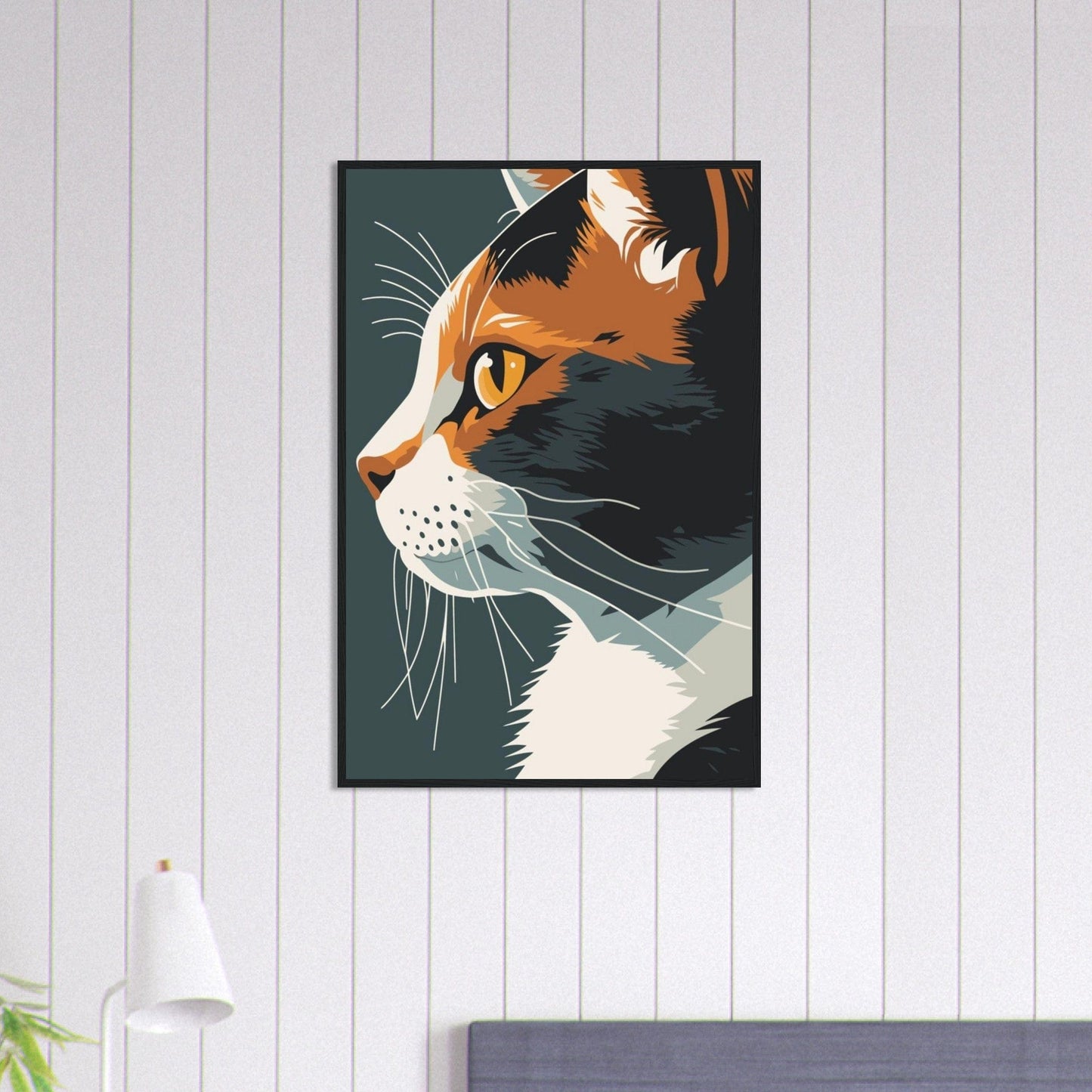 Canvanation Print Material 60x90 cm / 24x36″ Tableau Chat Chat’Art Moderne Pop