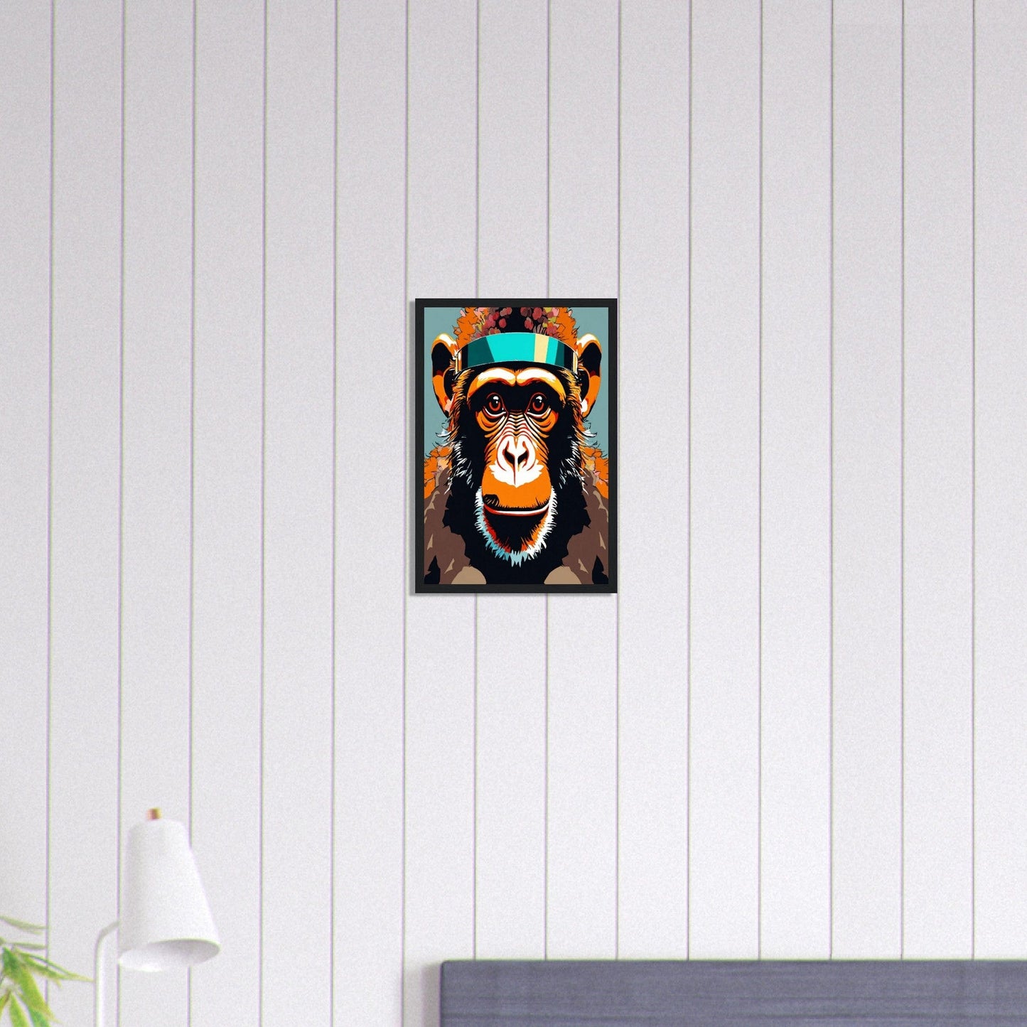 Canvanation Print Material 30x45 cm / 12x18″ Tableau Singe Réflexions Simiesques