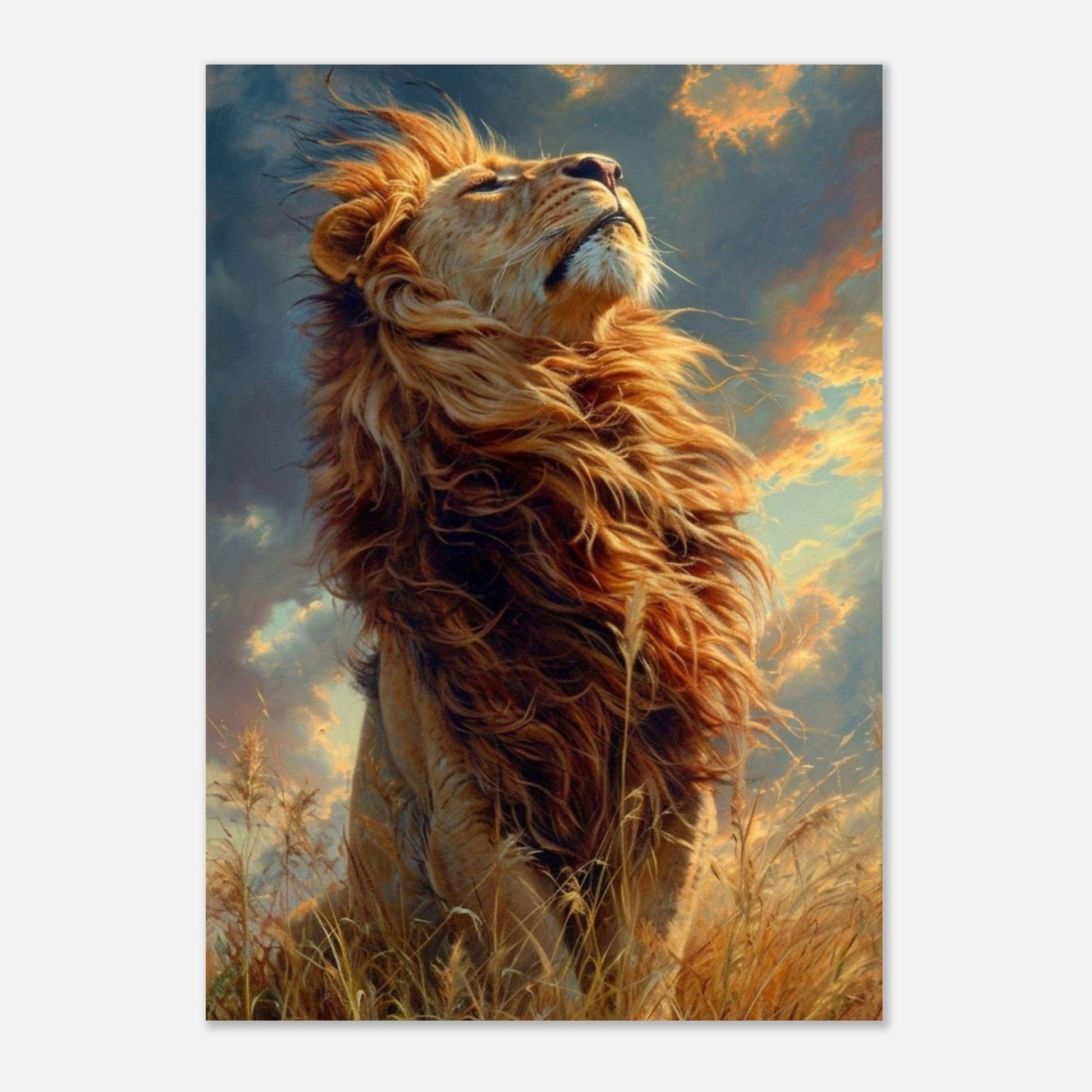 Canvanation Print Material Poster Lion Dans La Savane