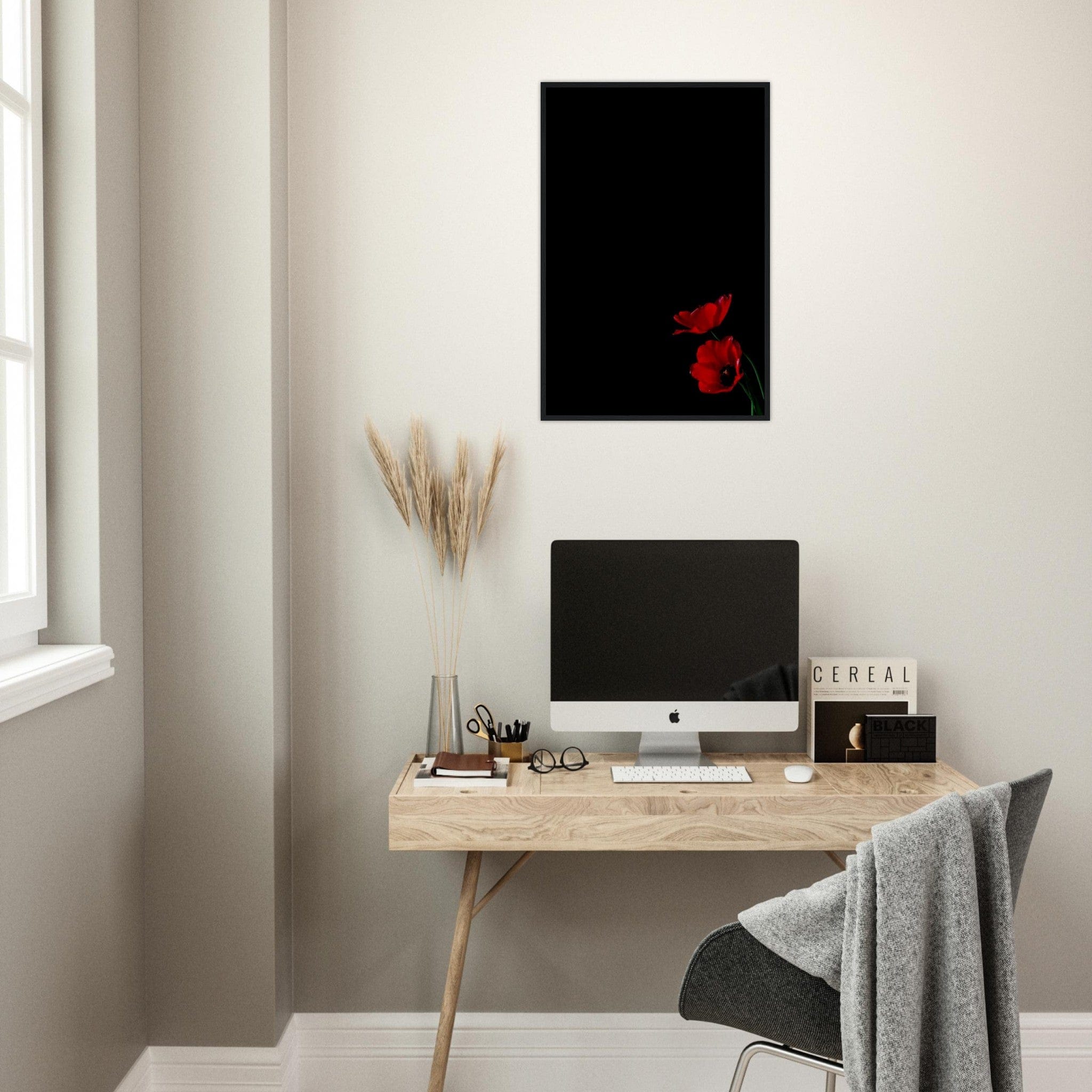 Canvanation Print Material Peinture Champ De Coquelicot