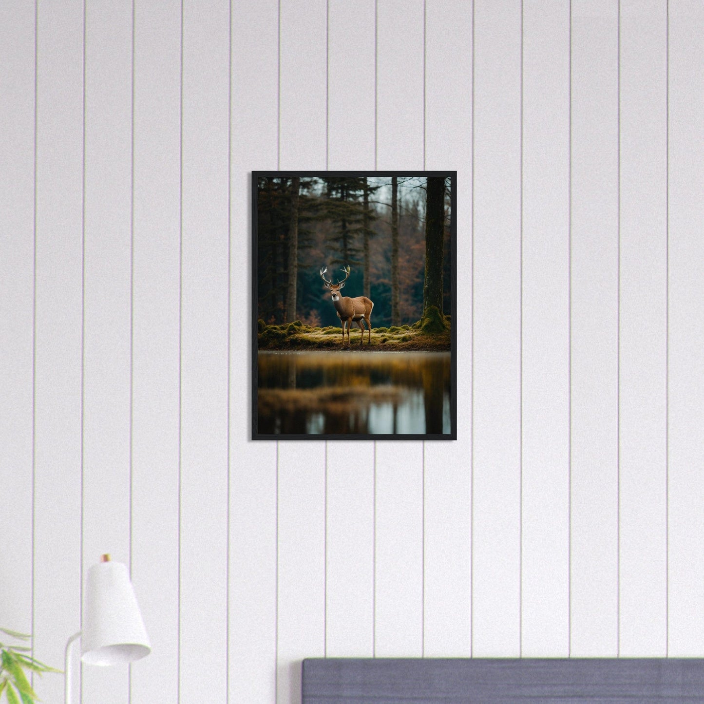 Canvanation Print Material 45x60 cm / 18x24″ Tableau Cerf L’Éclat de l’Automne