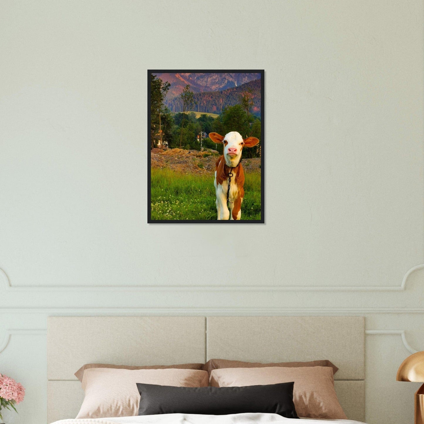 Canvanation Print Material Tableau De Vache Moderne