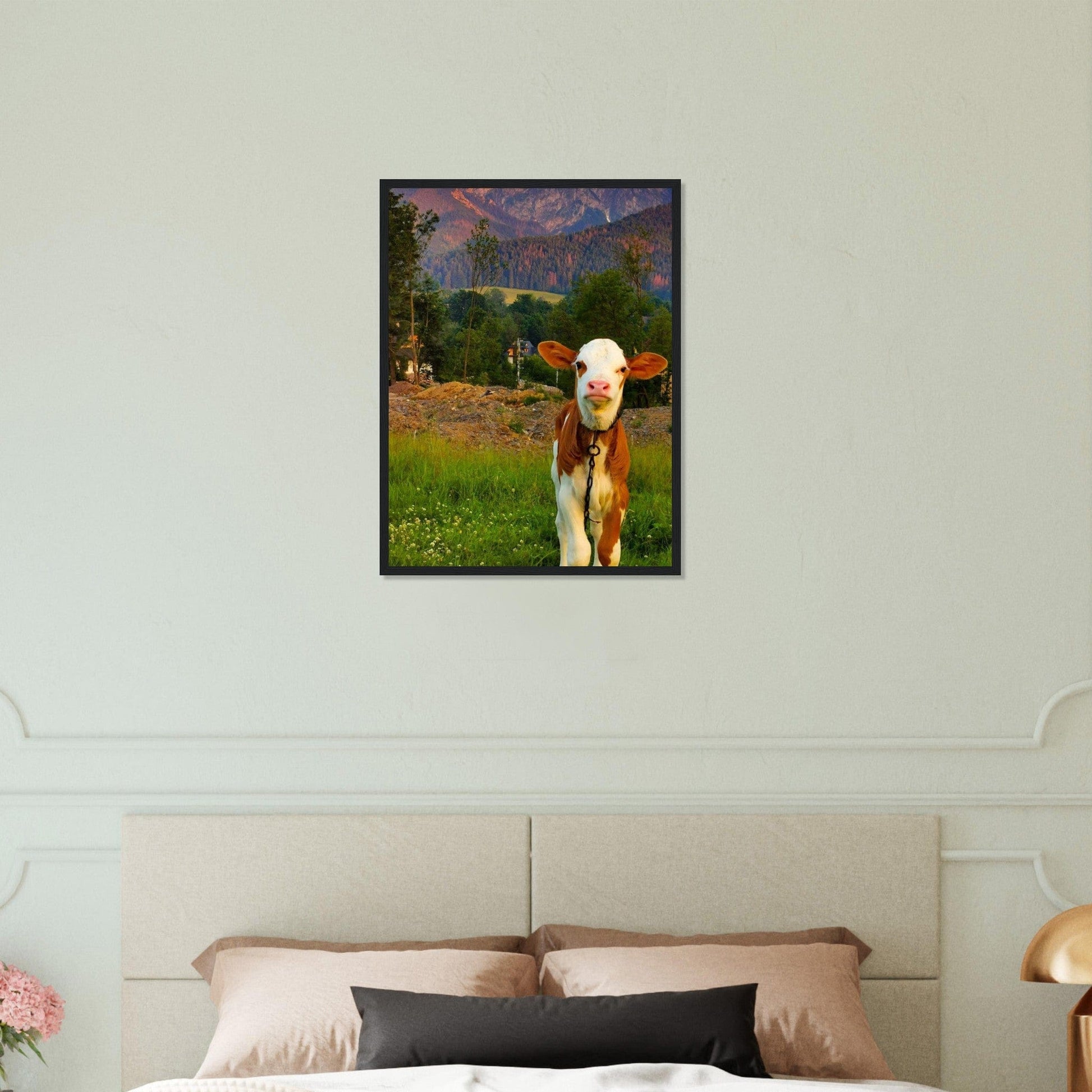 Canvanation Print Material Tableau De Vache Moderne