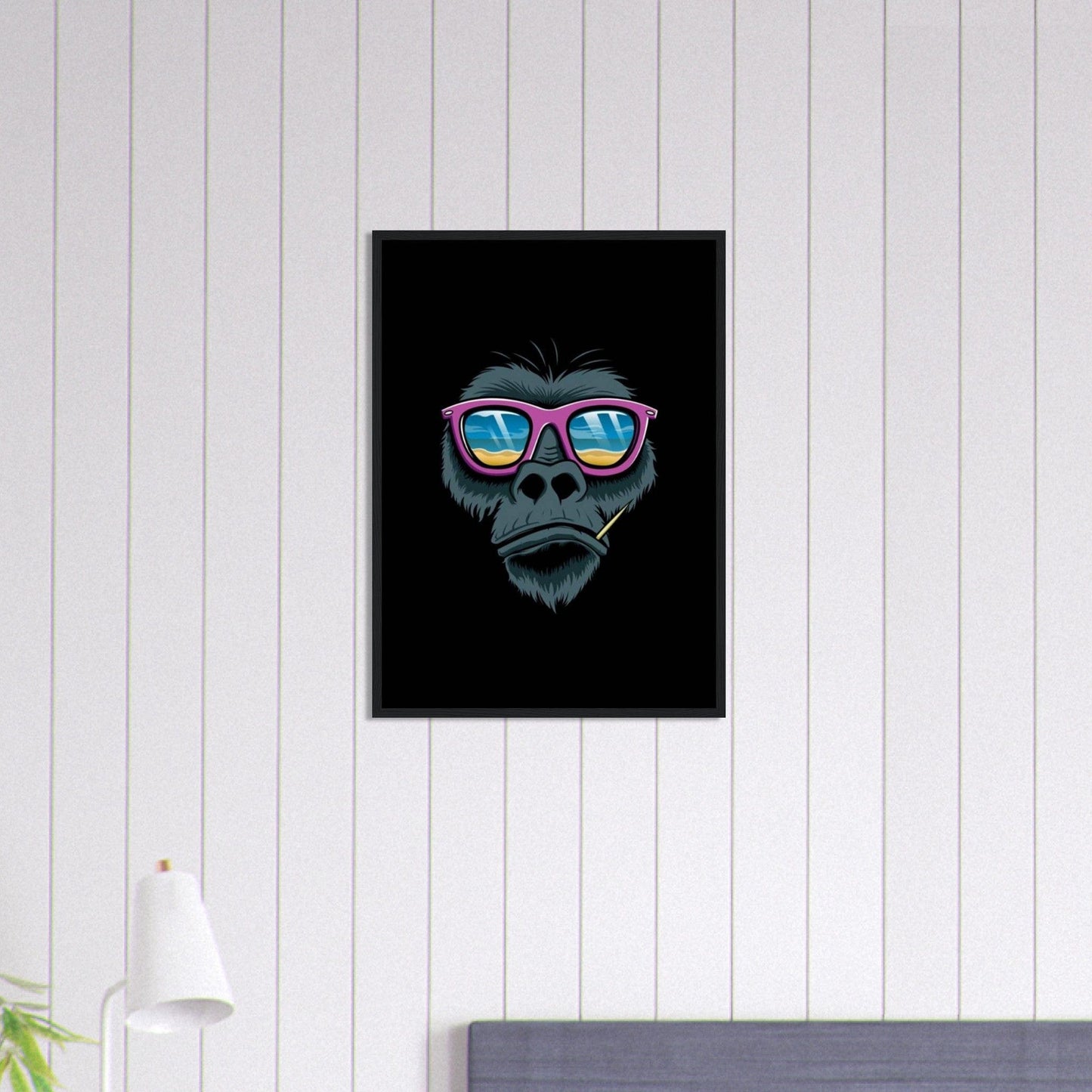 Canvanation Print Material 50x70 cm / 20x28″ Tableau Gorille Plage