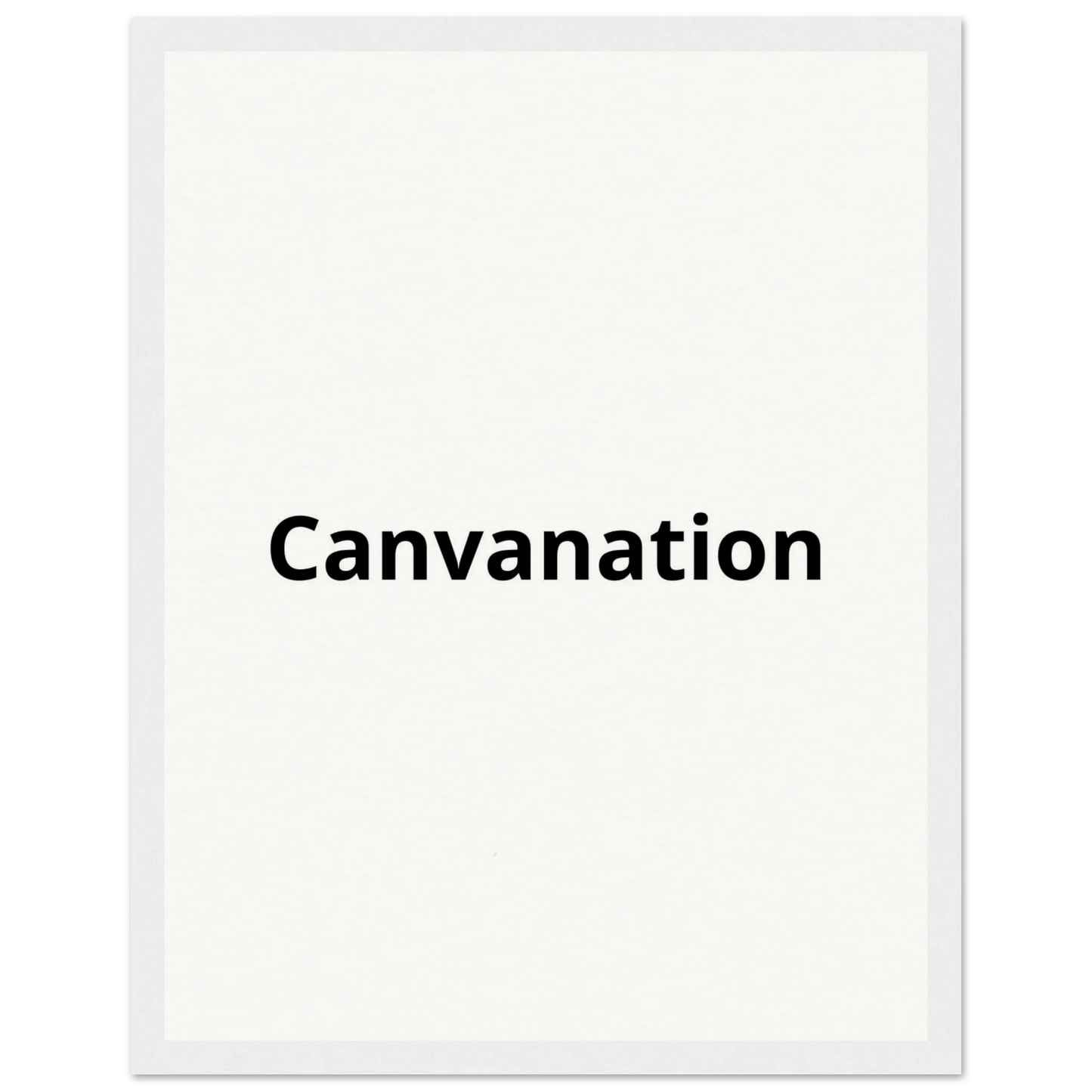 Canvanation Print Material 27x35 cm / 11x14″ / Cadre blanc Tableau Personnalisé