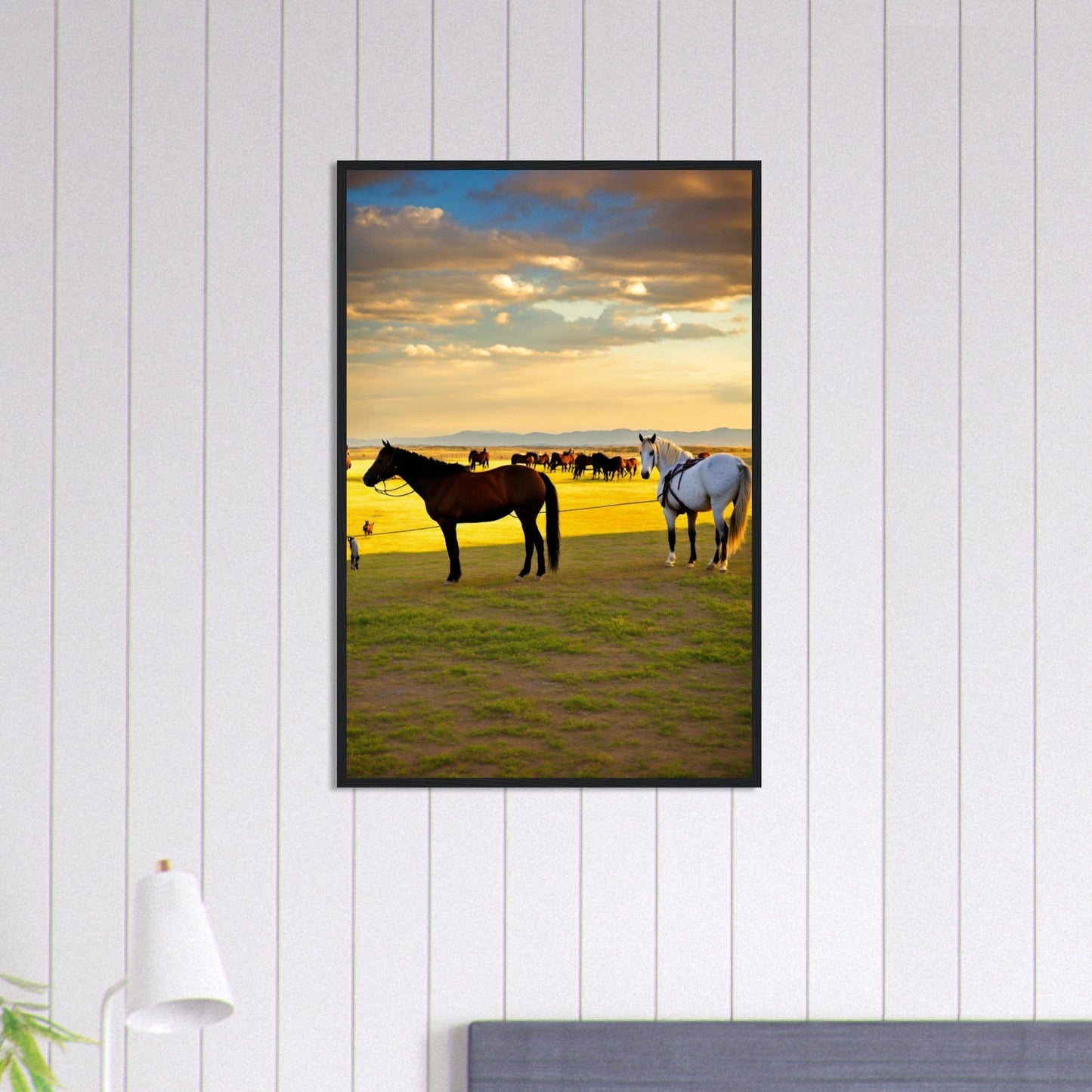 Canvanation Print Material 60x90 cm / 24x36″ Tableau Cheval Équestre