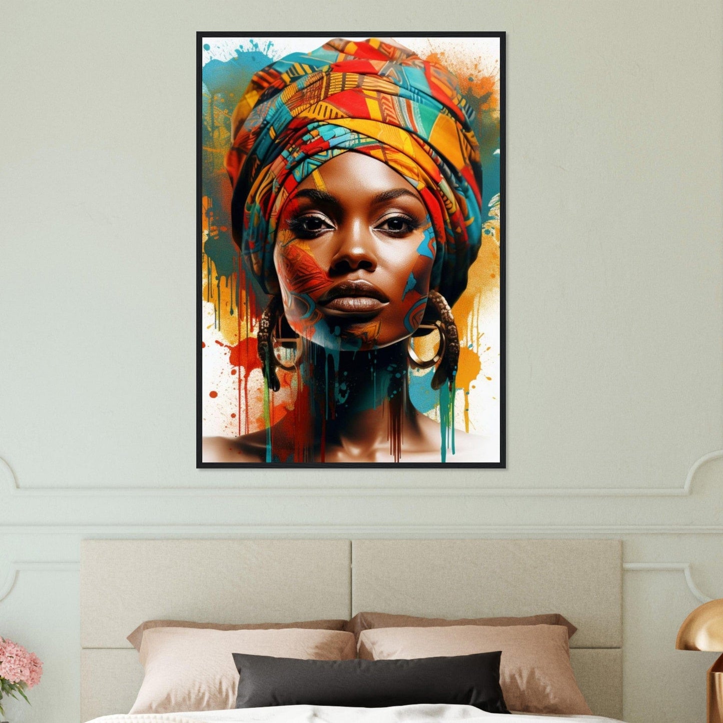Canvanation Print Material 70x100 cm / 28x40″ peinture ethnique africaine
