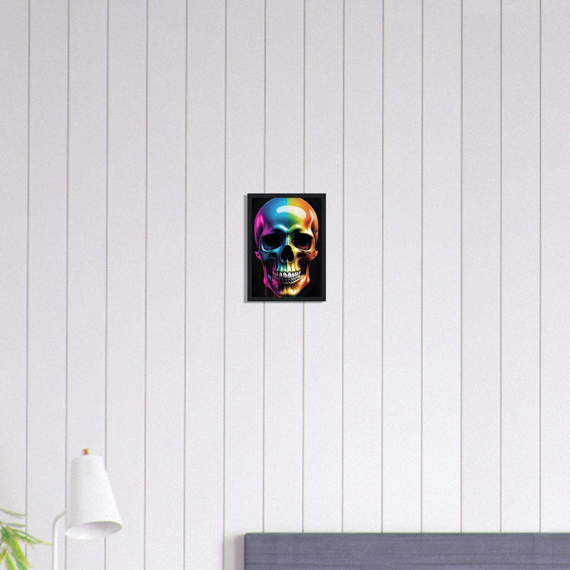 Canvanation Print Material A4 21x29.7 cm / 8x12″ Tableau Tête De Mort Couleurs En Folie
