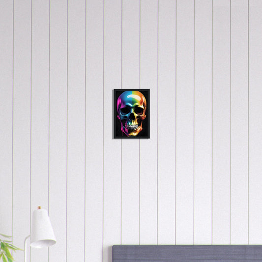 Canvanation Print Material A4 21x29.7 cm / 8x12″ Tableau Tête De Mort Couleurs En Folie