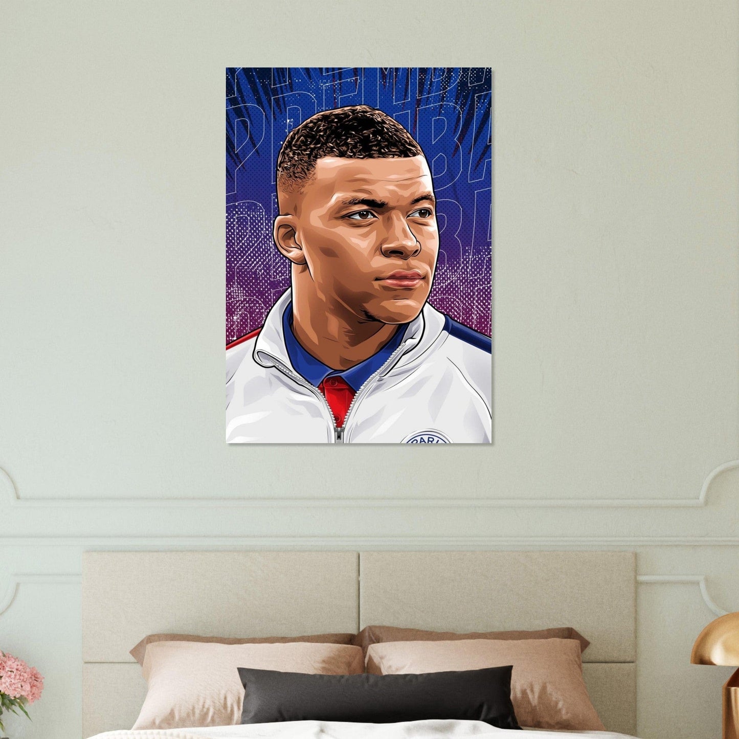Gelato Print Material Poster Football Kylian Psg