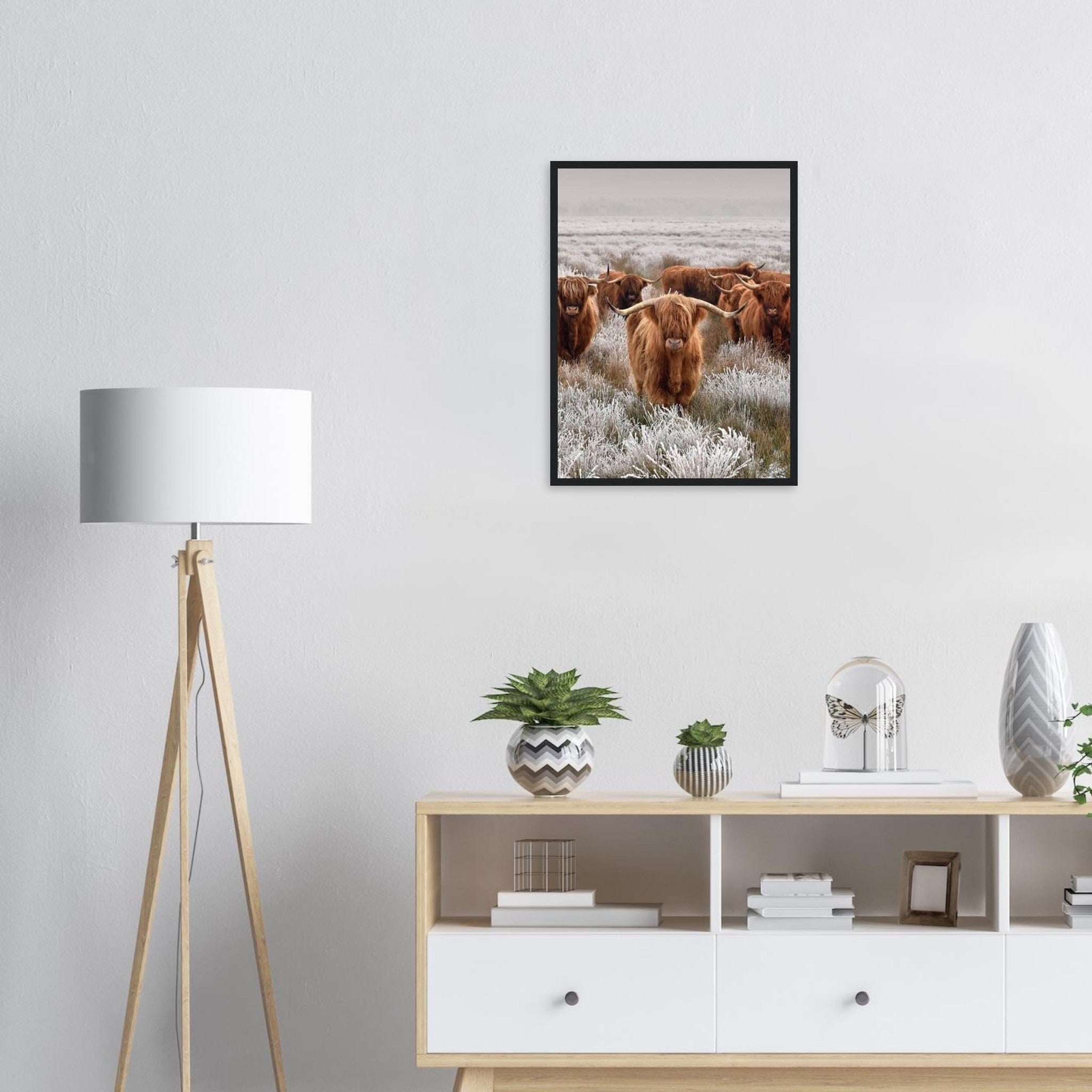 Canvanation Print Material Tableau Vache Couleur