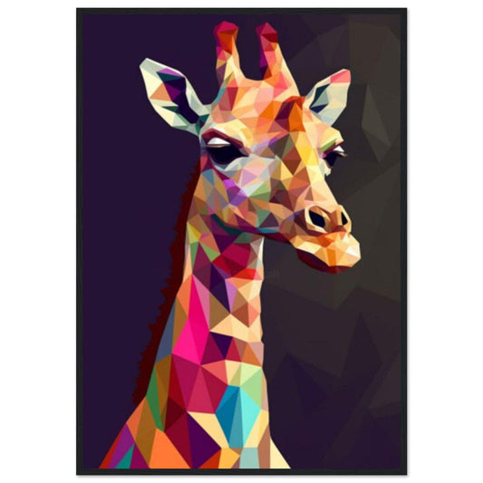 Gelato Print Material 70x100 cm / 28x40″ Peinture Girafe Moderne