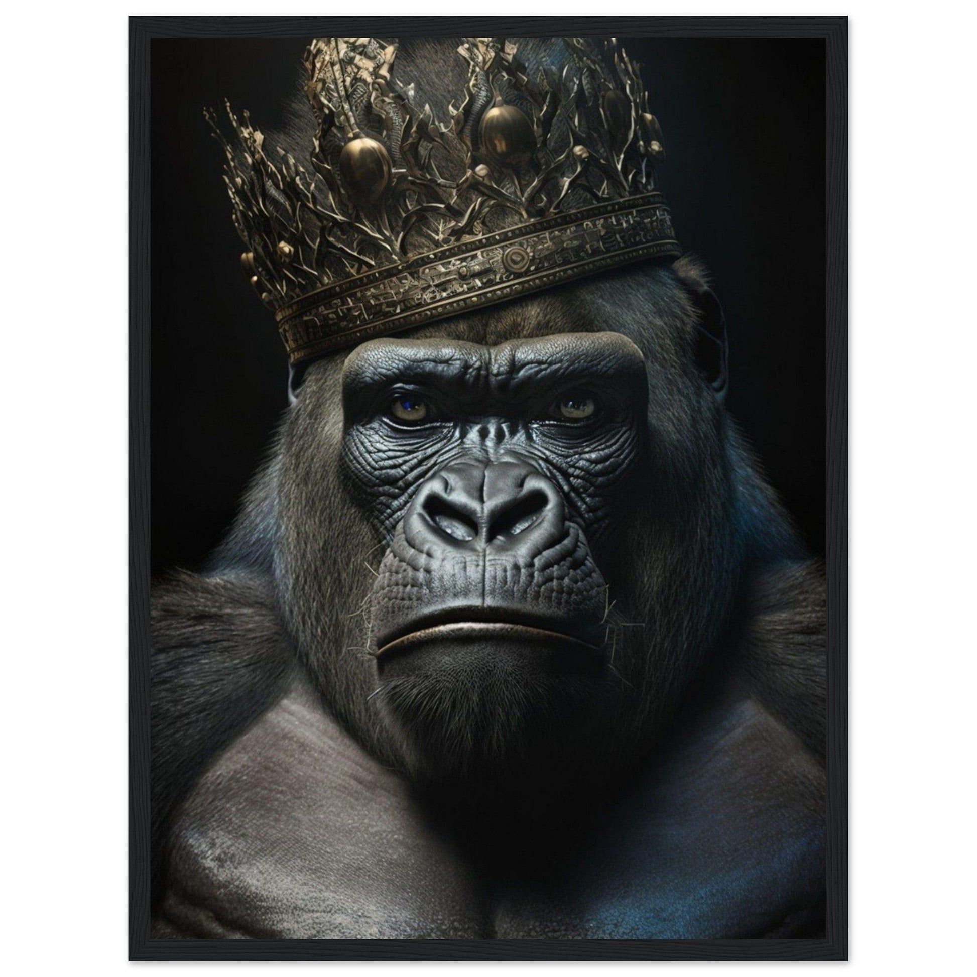 Canvanation Print Material 45x60 cm / 18x24″ Tableau Gorille N oir