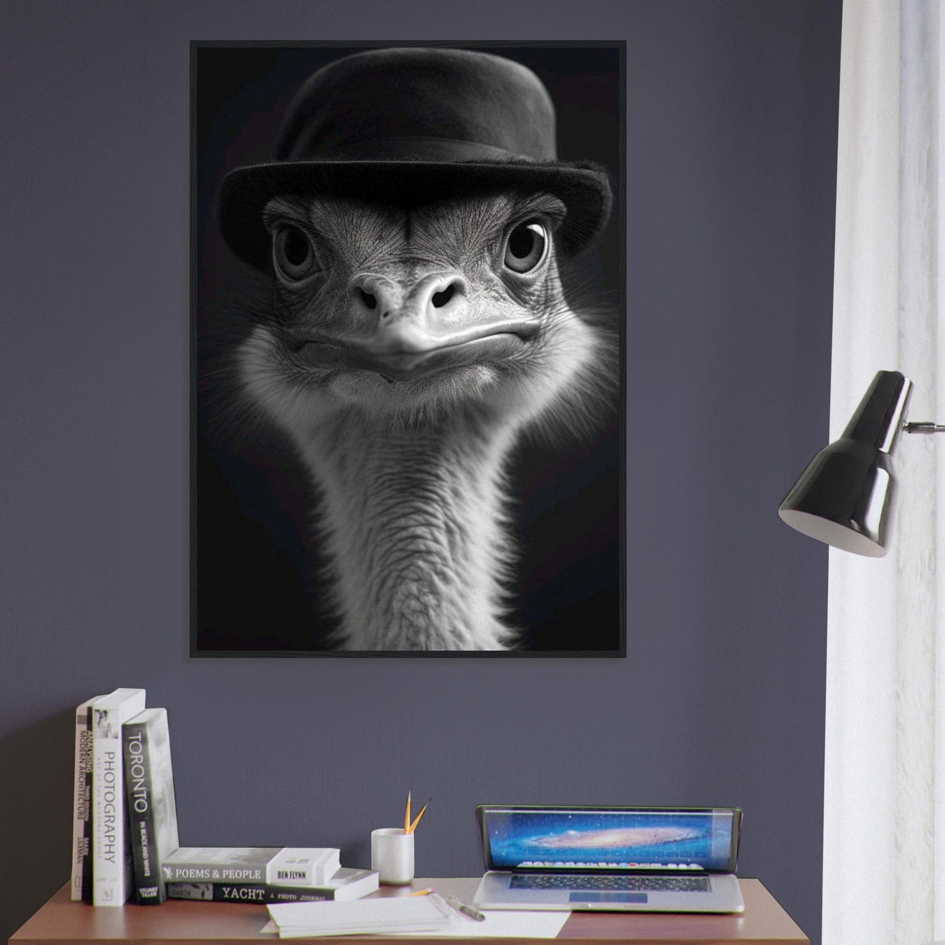 Canvanation Print Material Tableau Photo Noir Et Blanc-Animaux-Drole