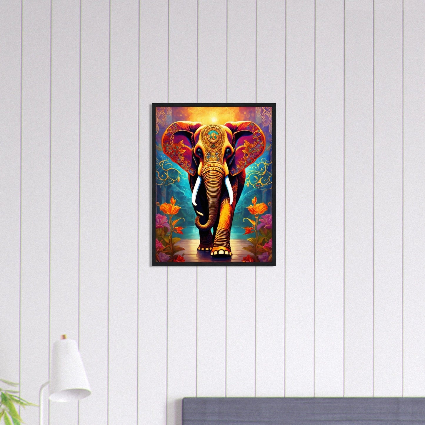 Canvanation Print Material 45x60 cm / 18x24″ Tableau Elephant L'Ambassadeur De La Paix