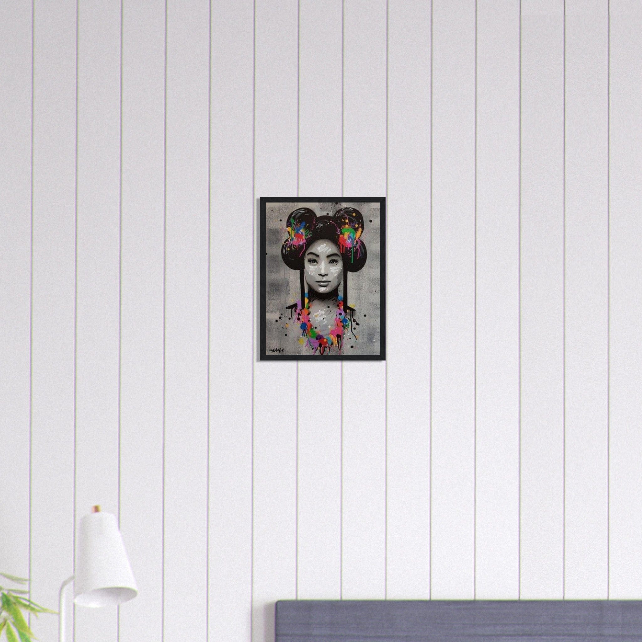 Canvanation Print Material 30x40 cm / 12x16″ Tableau Geisha Graffiti