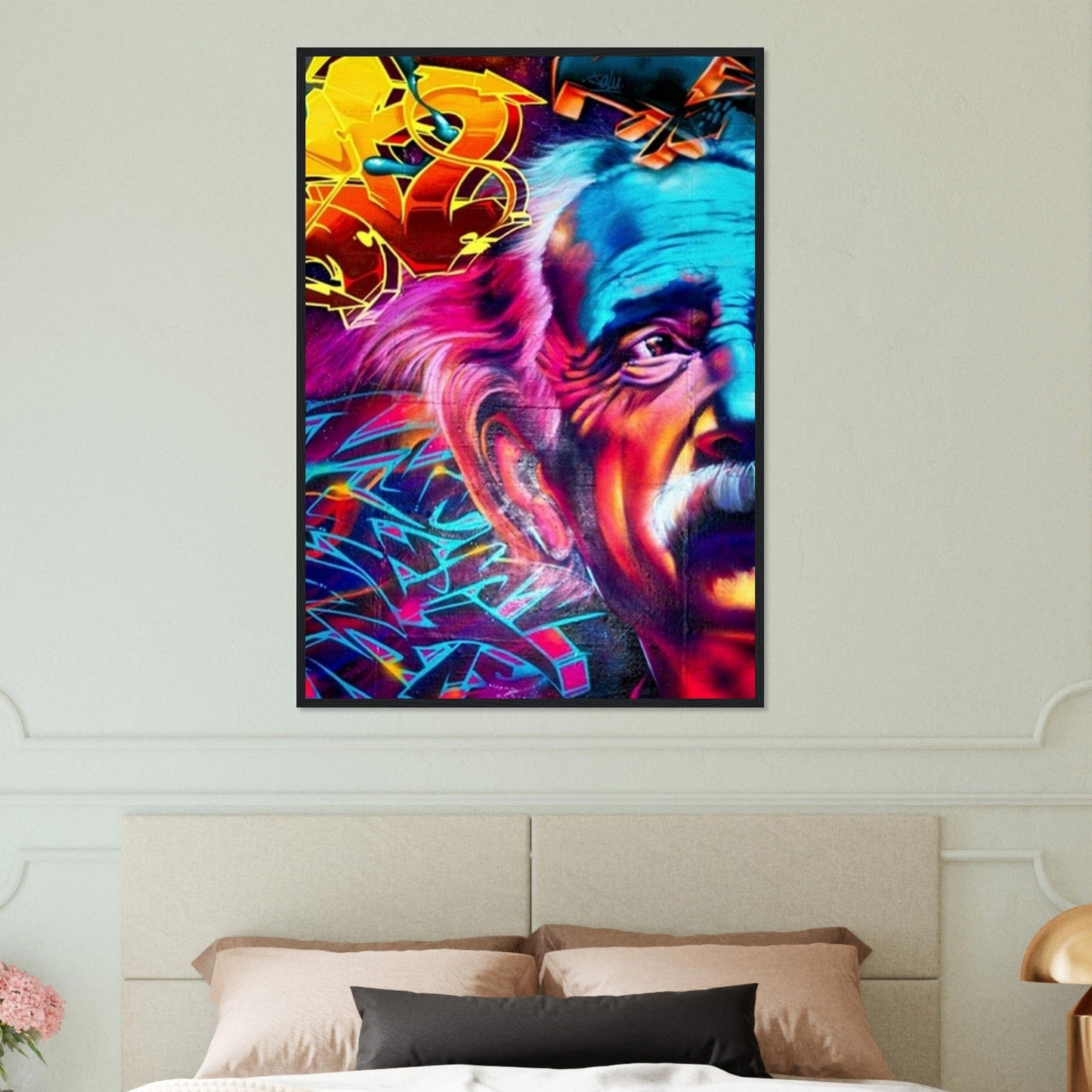 Canvanation Print Material Tableau Street Art Einstein