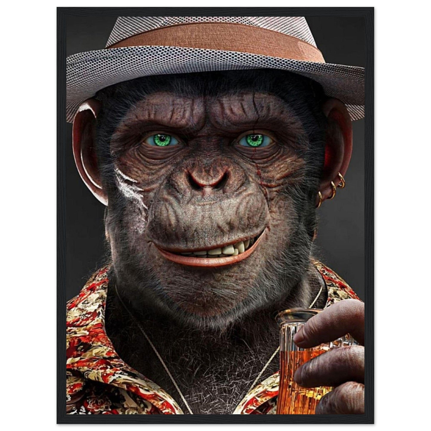 Canvanation Print Material 45x60 cm / 18x24″ Tableau Gorille Couleur