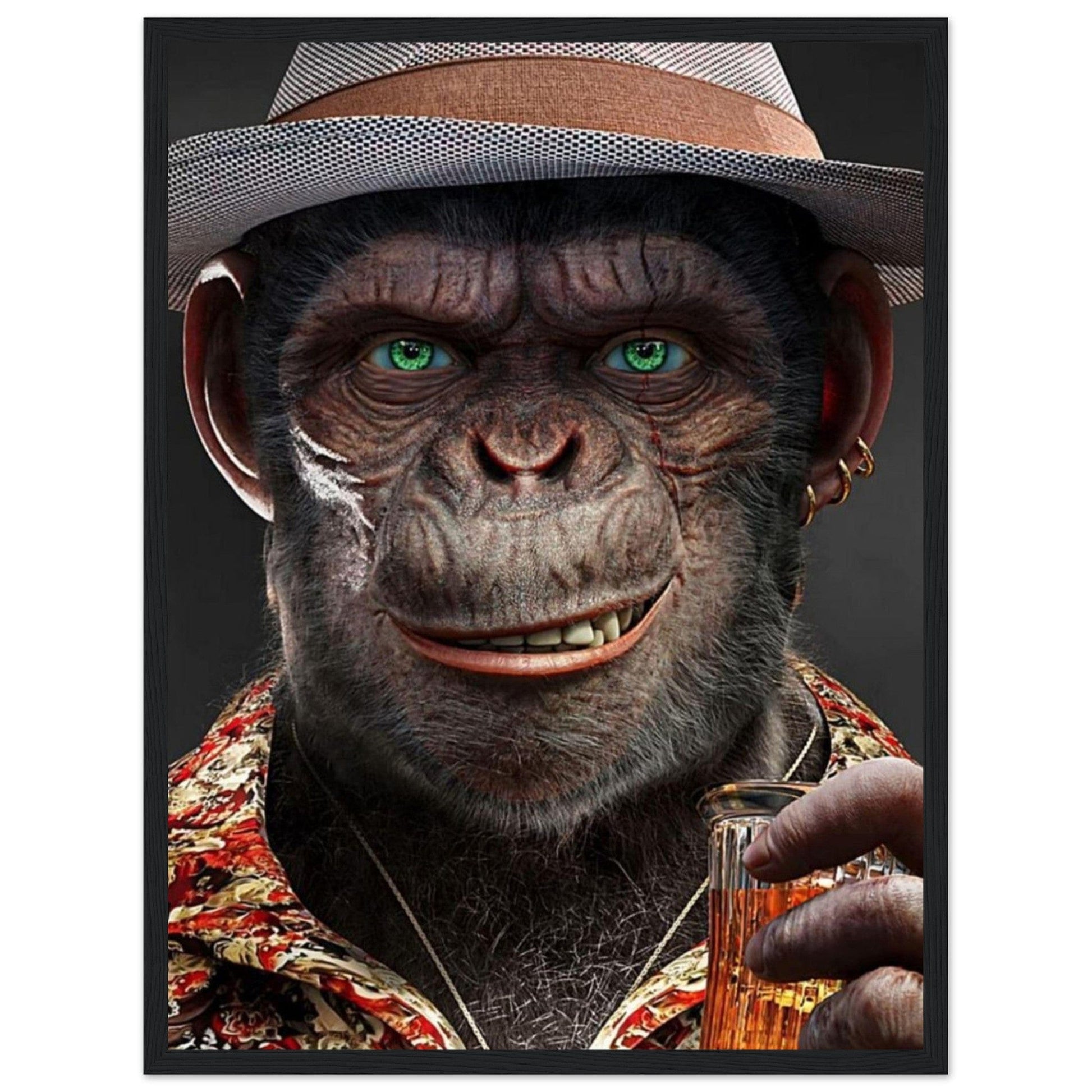 Canvanation Print Material 45x60 cm / 18x24″ Tableau Gorille Couleur