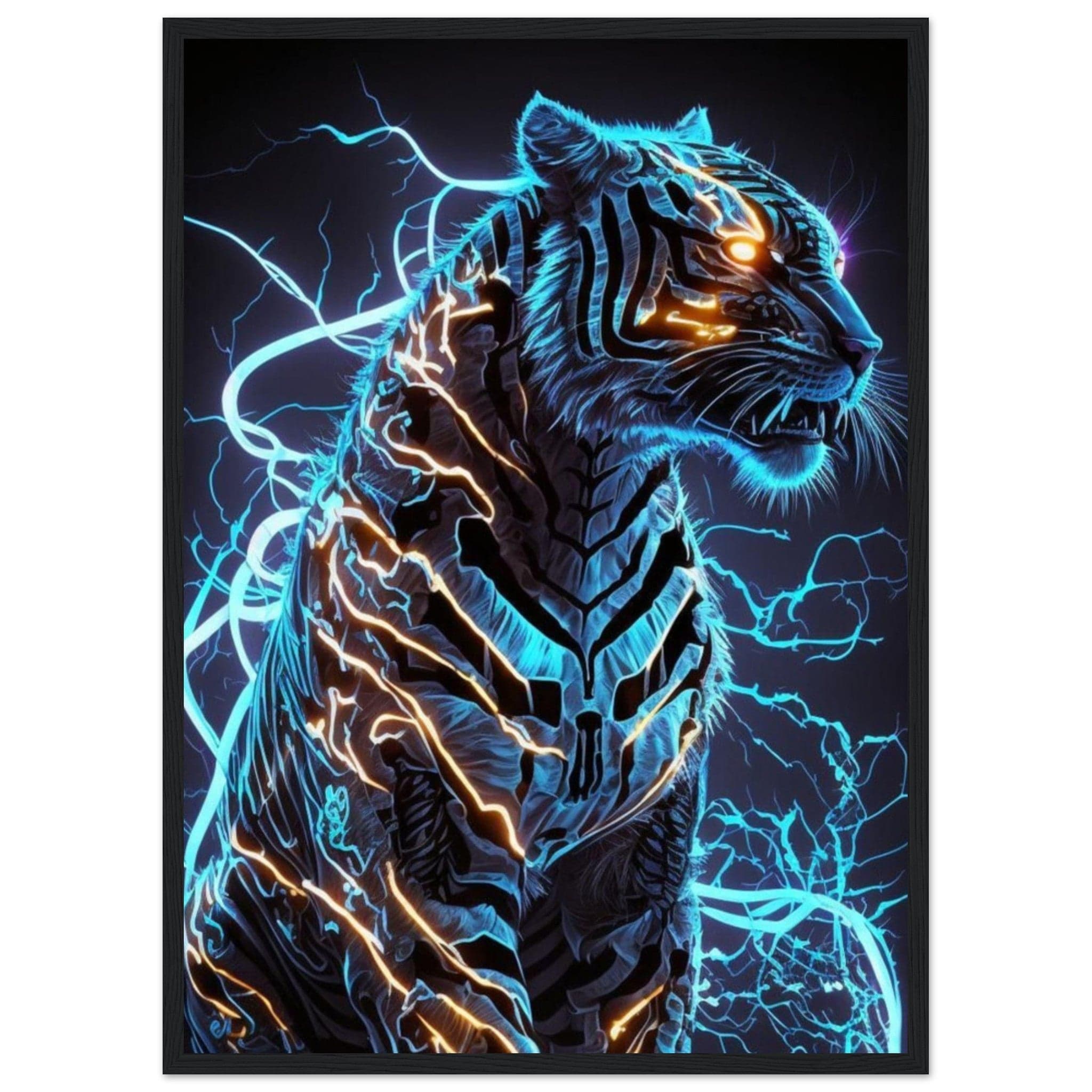Canvanation Print Material 50x70 cm / 20x28″ Tableau Tigre Multicolore