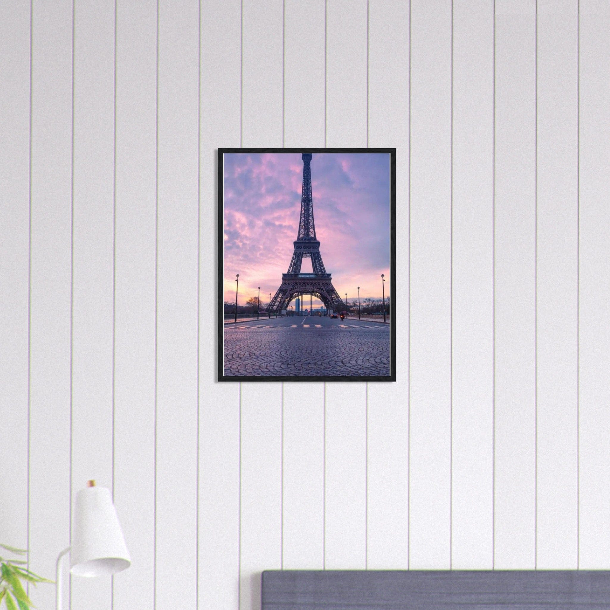 Canvanation Print Material 45x60 cm / 18x24″ Tableau Paris Tour Eiffel Route