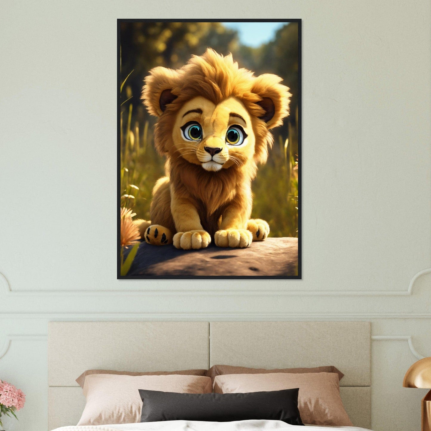 Canvanation Print Material Tableau Lionceau Éveil Royal