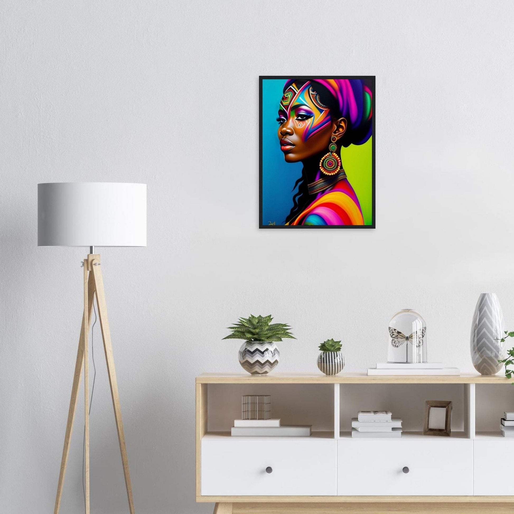 Canvanation Print Material Tableau Africaine Peinture Couleur