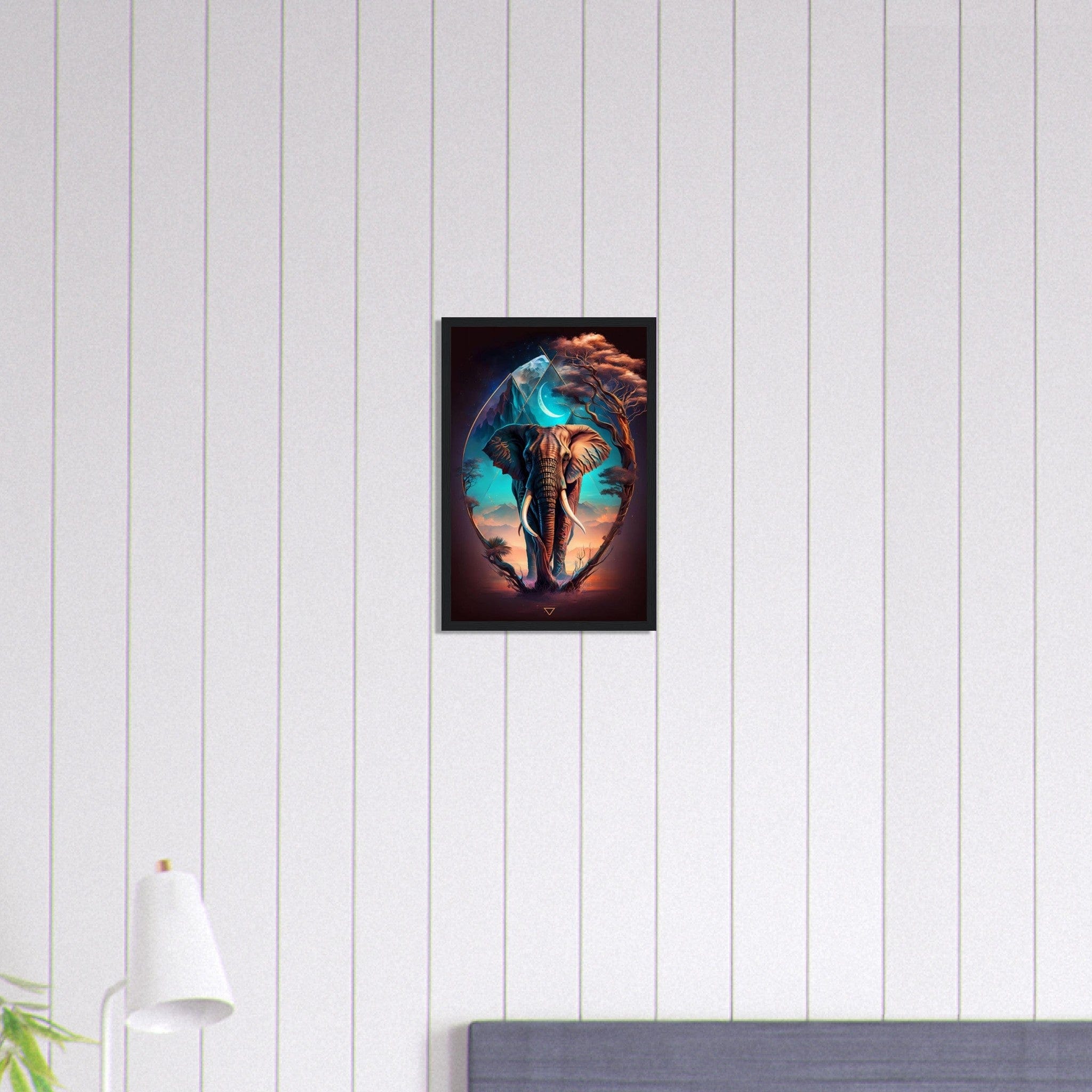 Canvanation Print Material 30x45 cm / 12x18″ Tableau Elephant Seigneur de la Savane