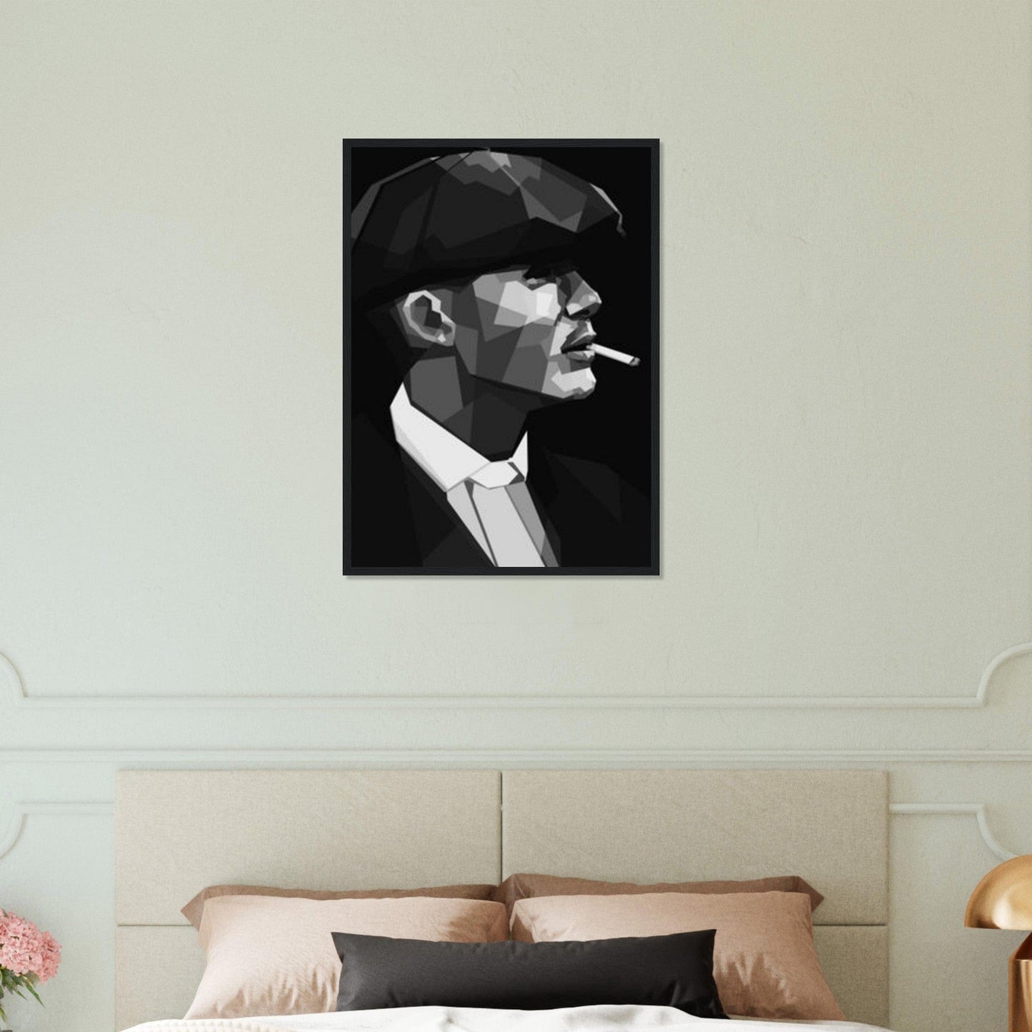 Canvanation Print Material 50x70 cm / 20x28″ Tableau Peaky Blinder Avec Berret