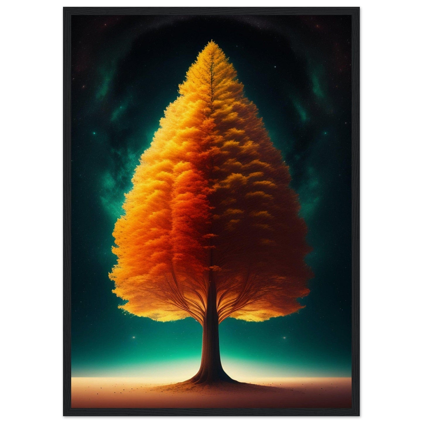 Canvanation Print Material 50x70 cm / 20x28″ / Noir Tableau Arbre De Vie Le Souffle de la Nature