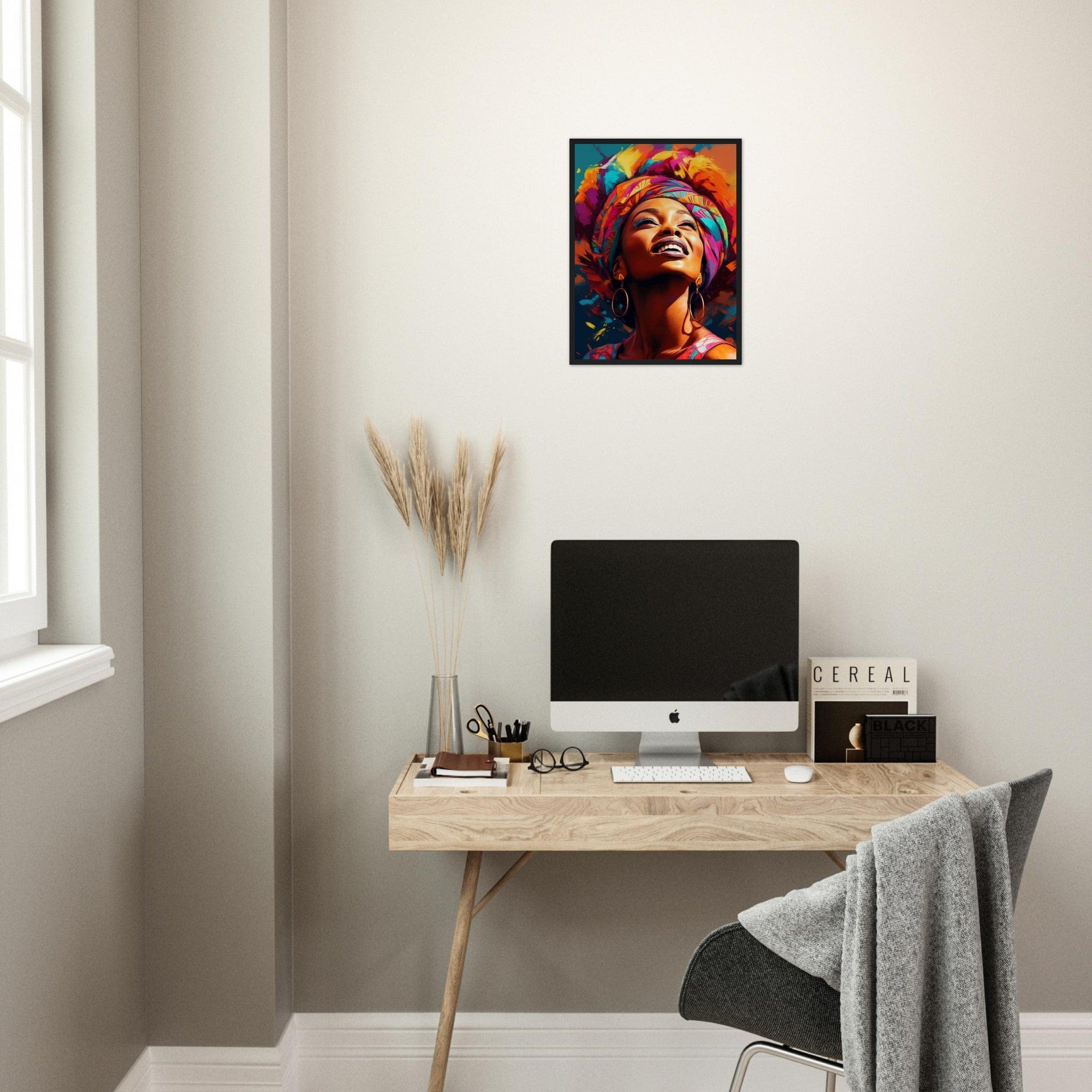 Canvanation Print Material Tableau Femme Africaine Couleur