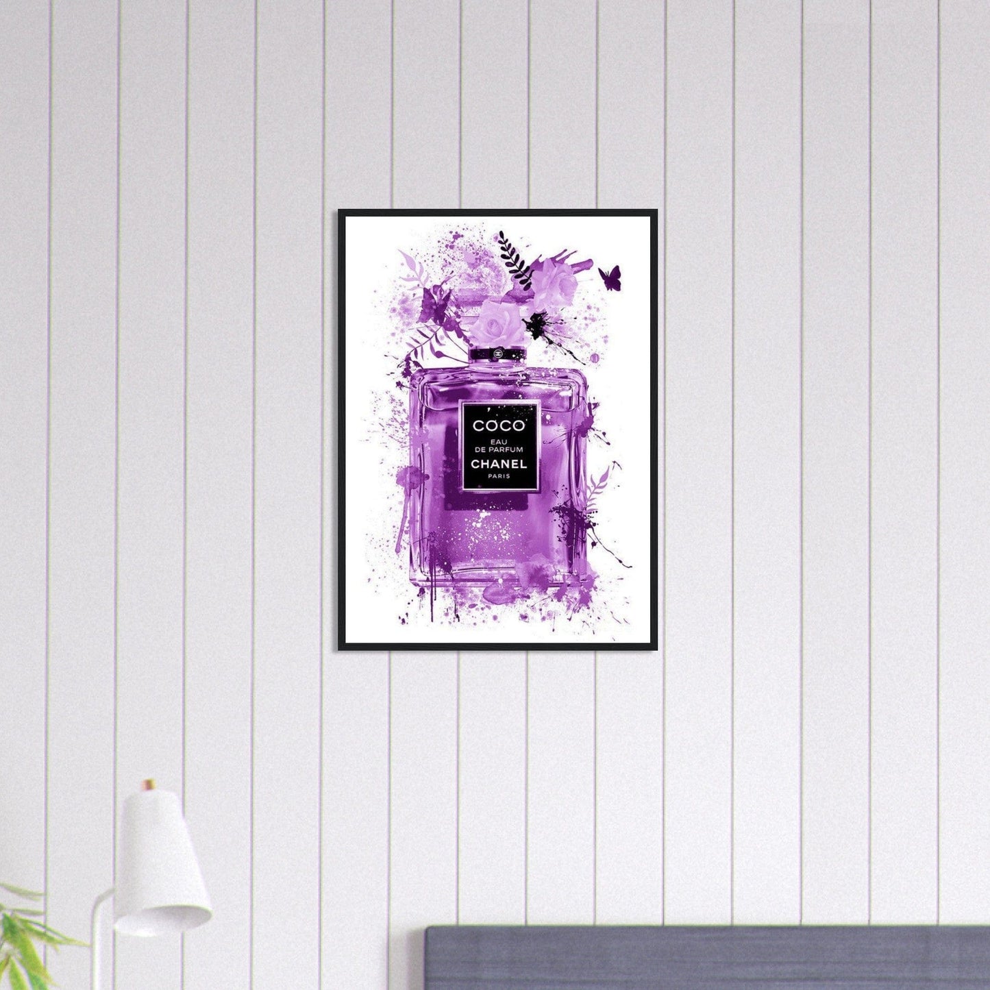 Canvanation Print Material 50x70 cm / 20x28″ Tableau Chanel Numéro 5 Violet