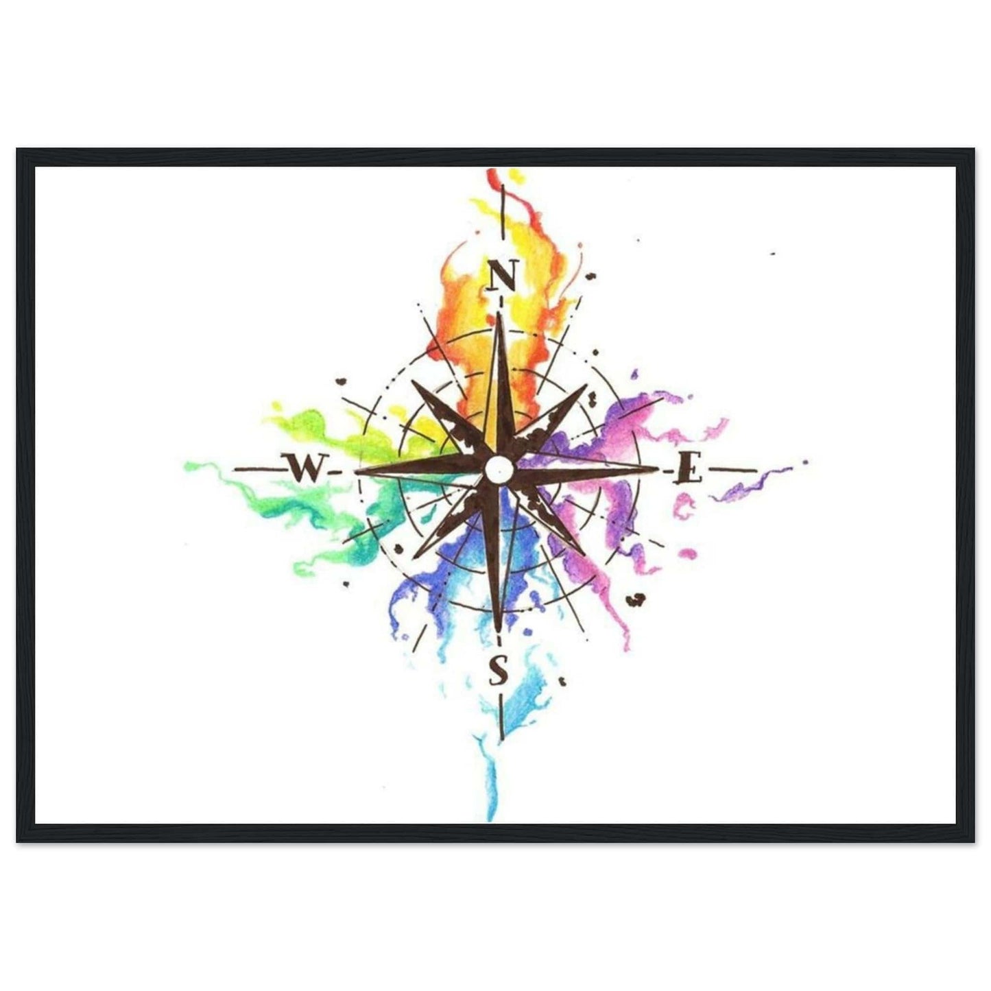 Canvanation Print Material 50x70 cm / 20x28″ Tableau Planisphere Du Monde Voyage à Travers les Continents