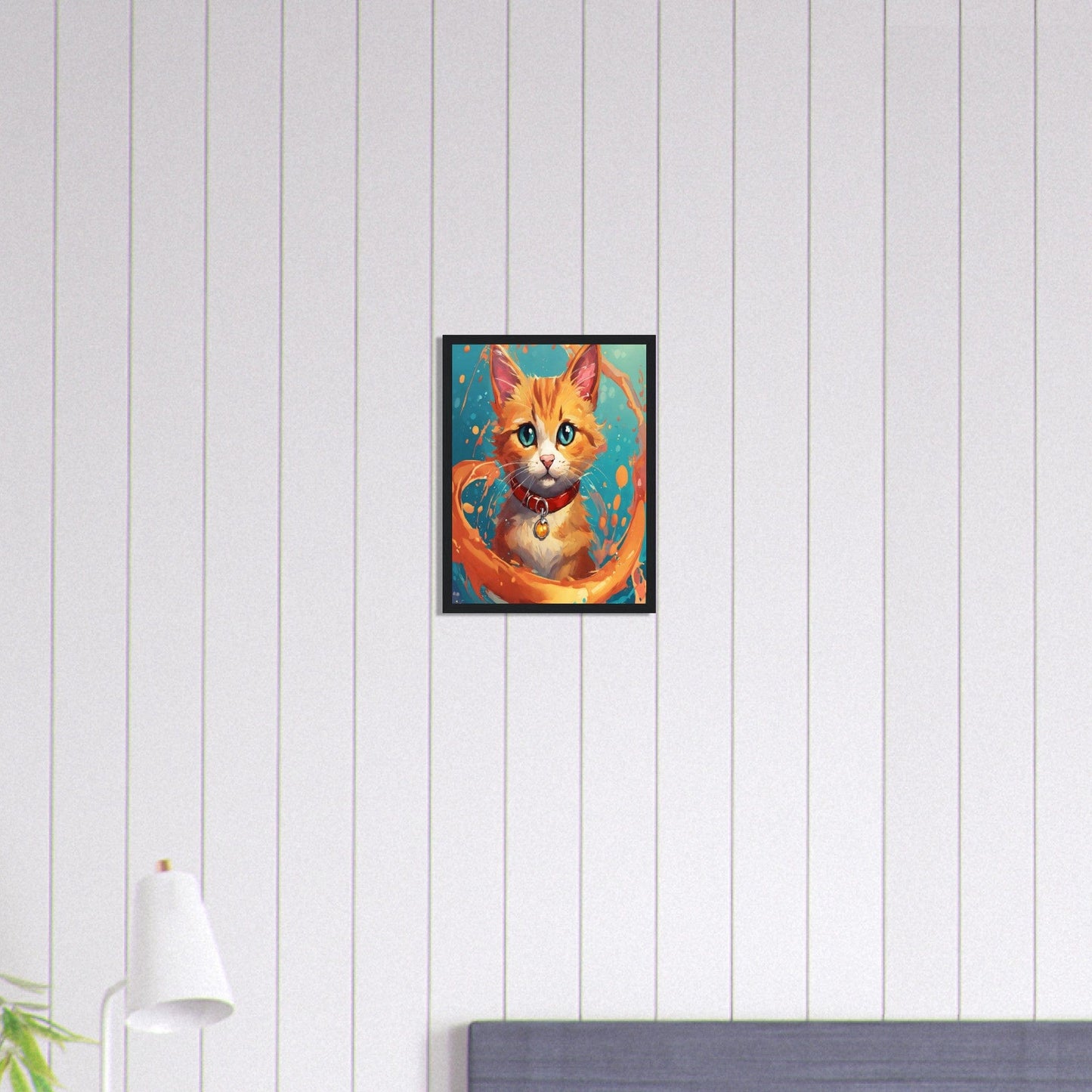 Canvanation Print Material 30x40 cm / 12x16″ Tableau Chat L’énigme Féline